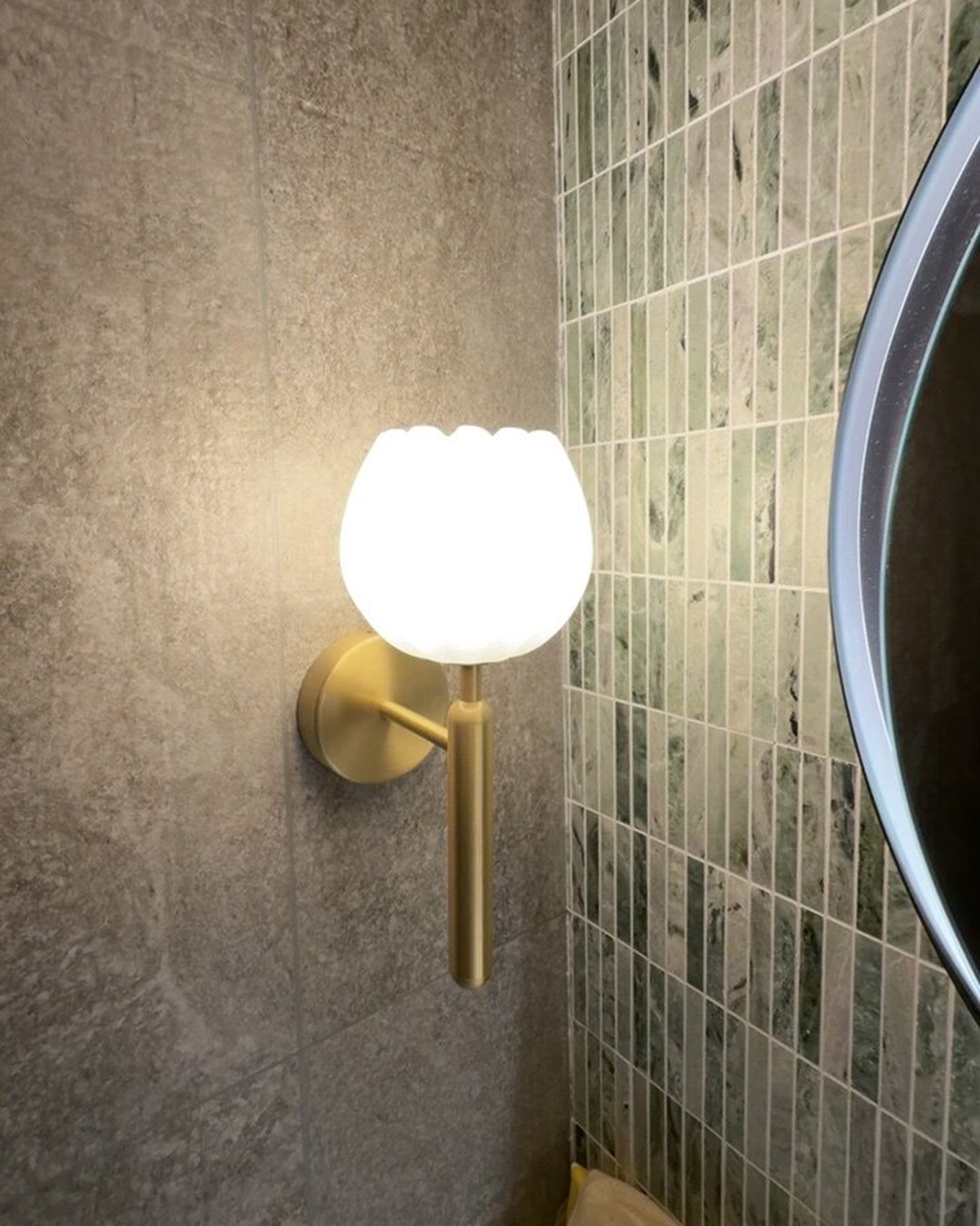 Tulip Alabaster Wall Sconce