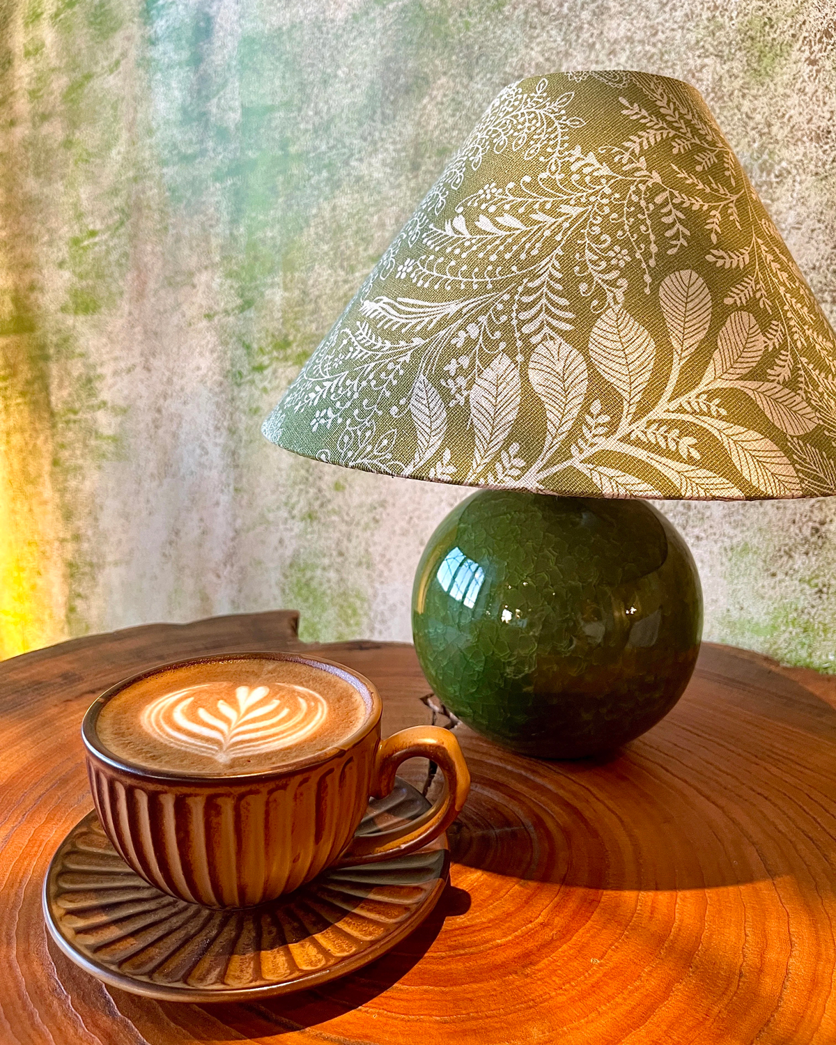 Verdant Crackle Table Lamp