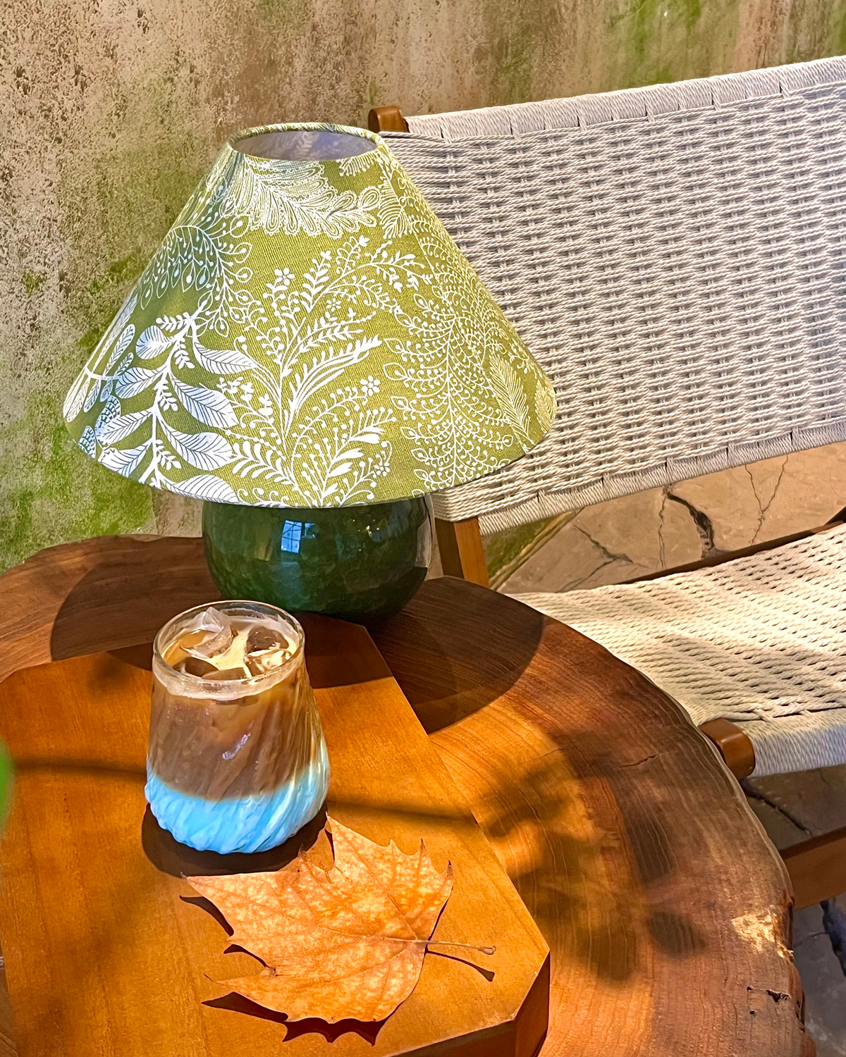 Verdant Crackle Table Lamp