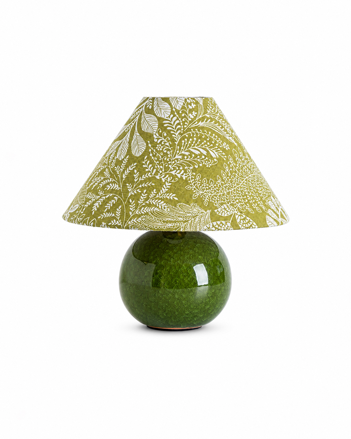 Verdant Crackle Table Lamp