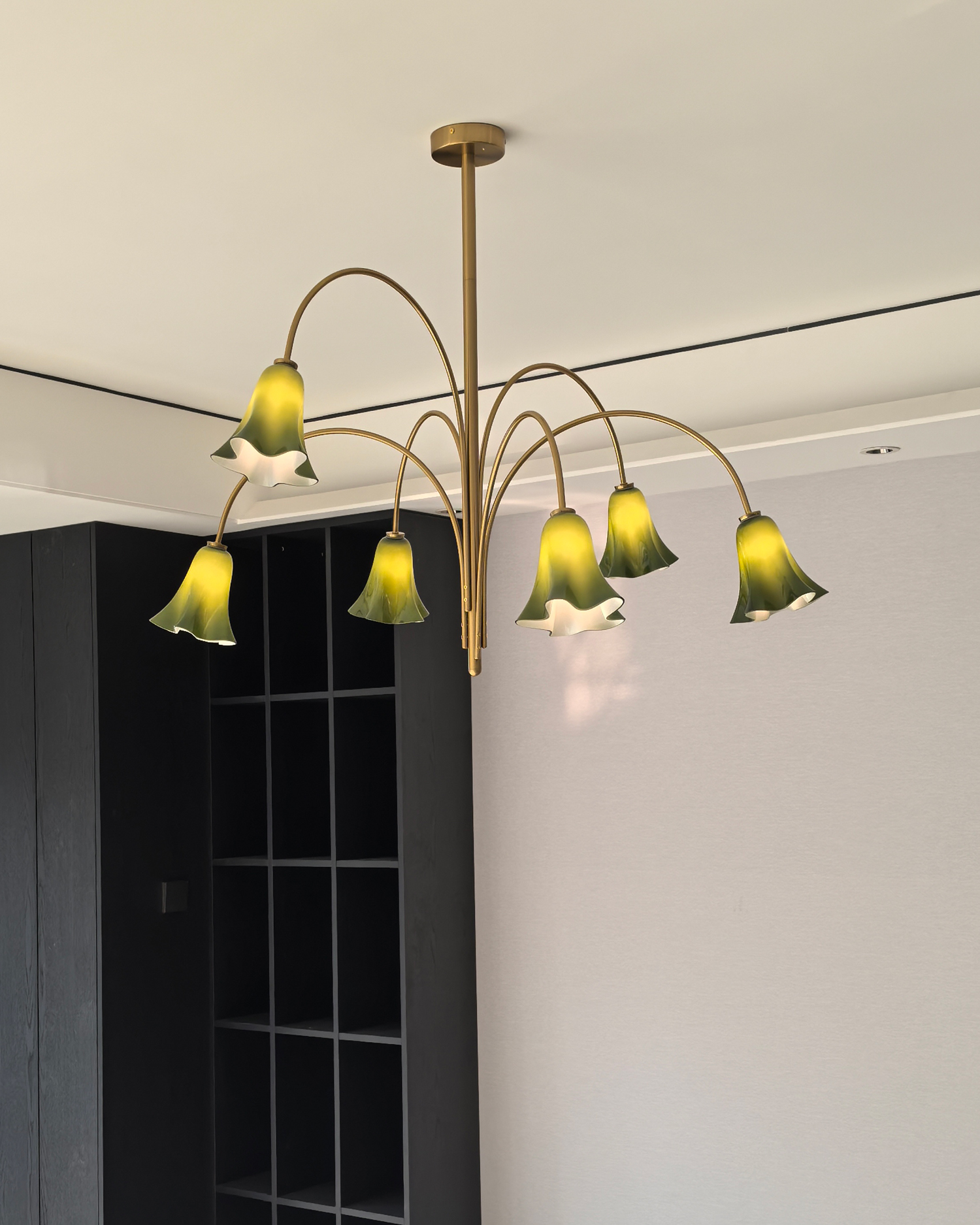Verdant Orchid Chandelier