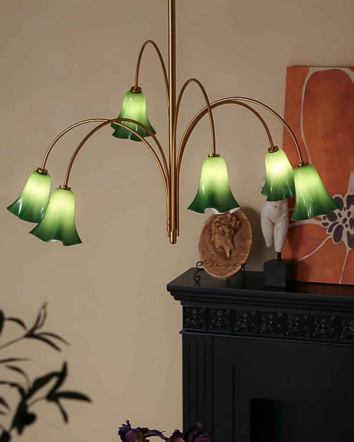 Verdant Orchid Chandelier