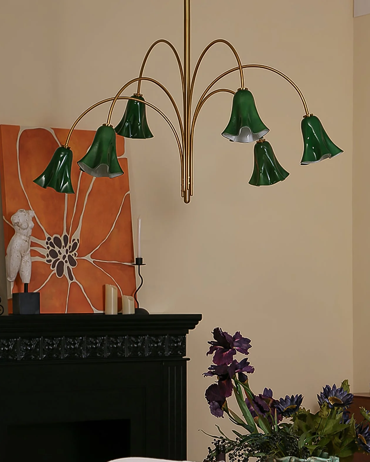 Verdant Orchid Chandelier
