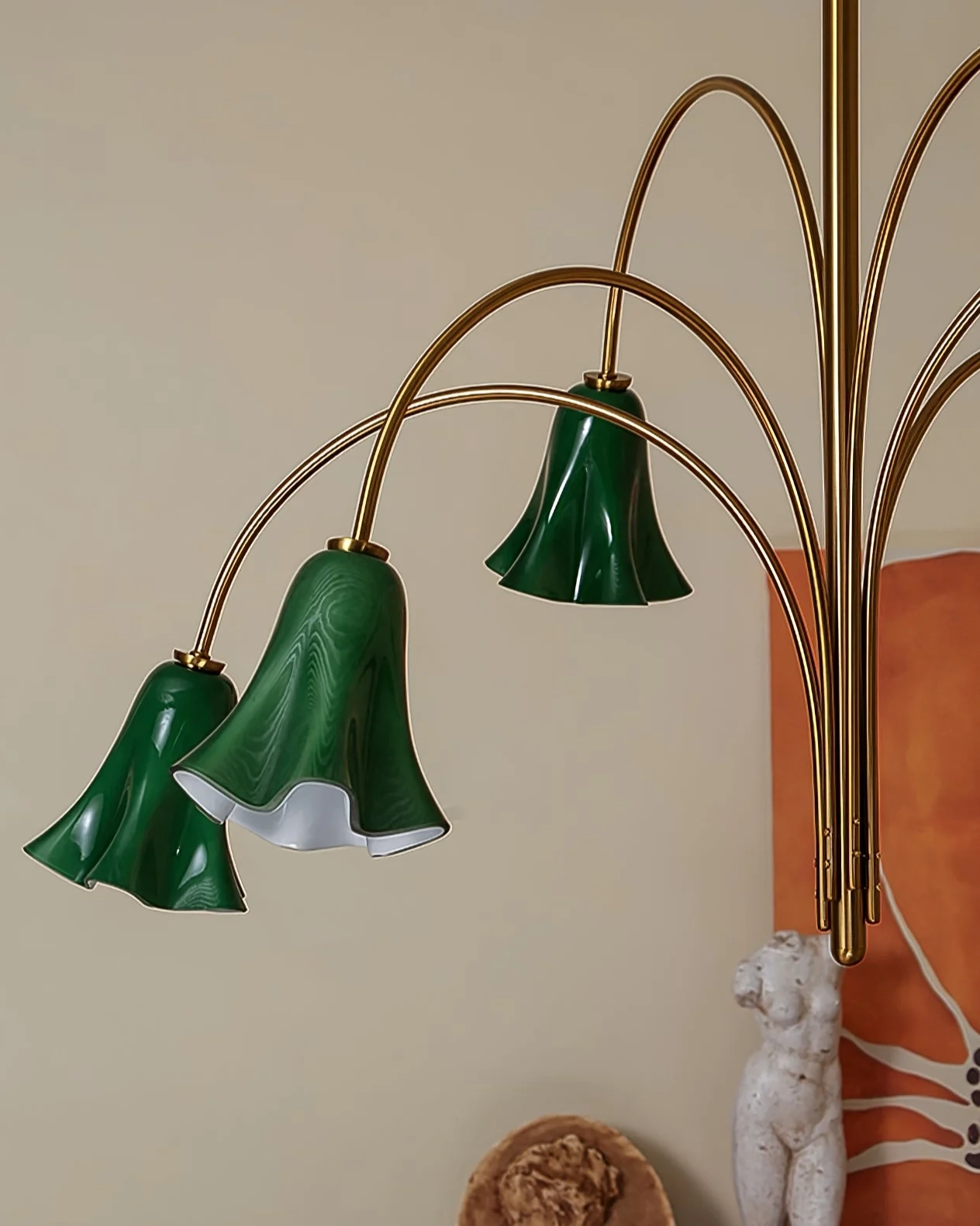 Verdant Orchid Chandelier