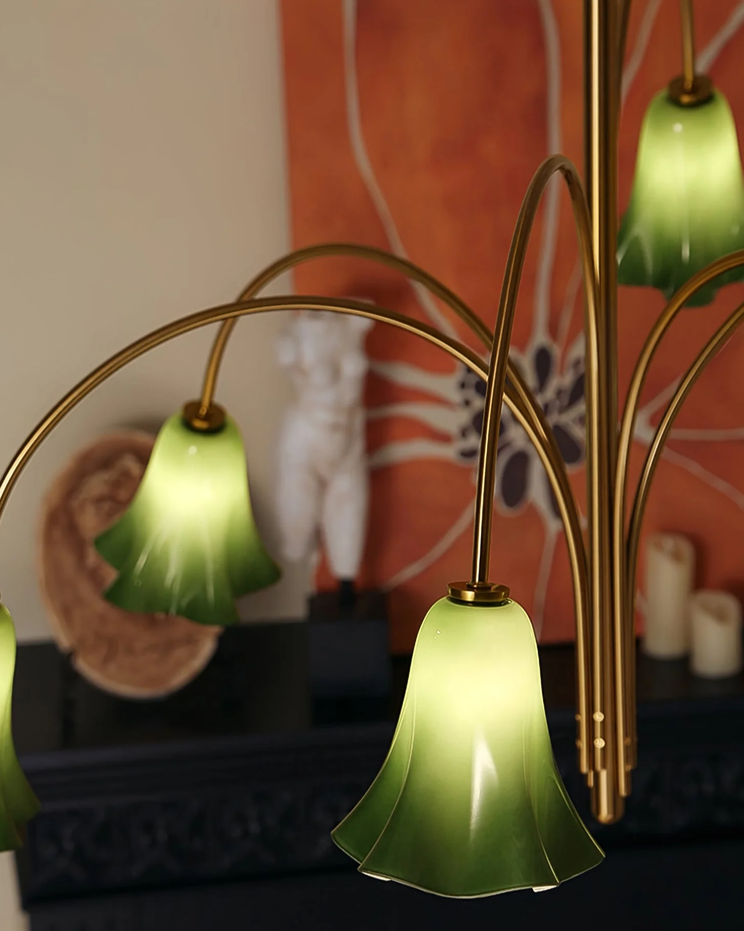 Verdant Orchid Chandelier