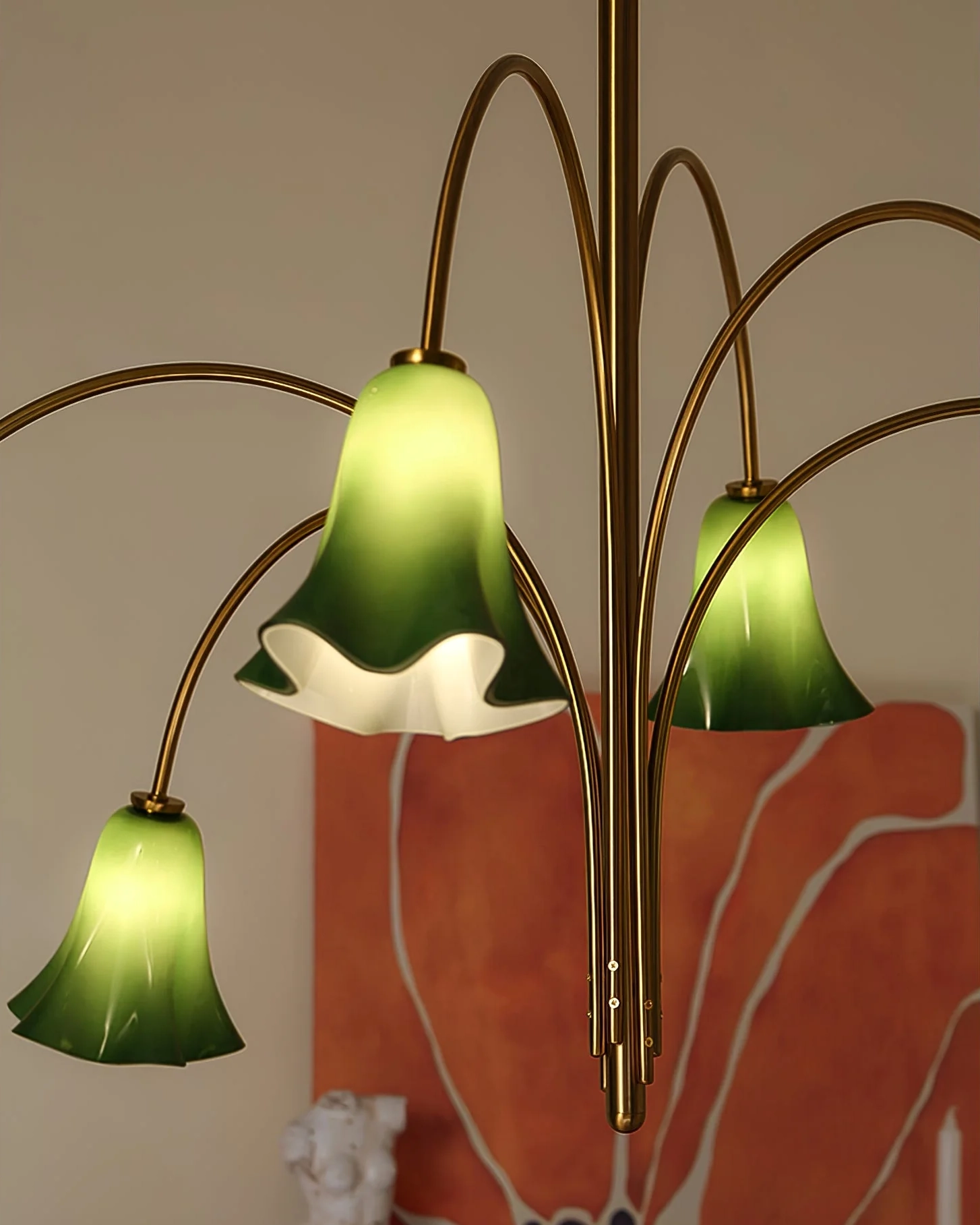 Verdant Orchid Chandelier