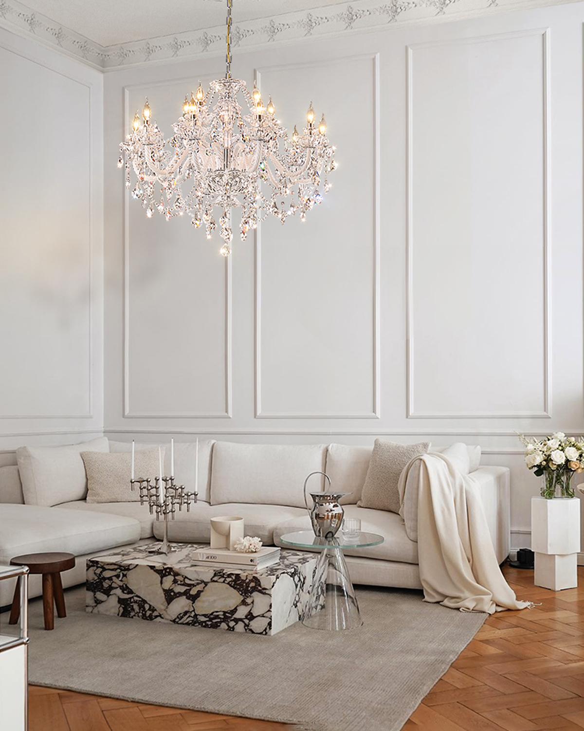 Vintage Grace Crystal Chandelier 