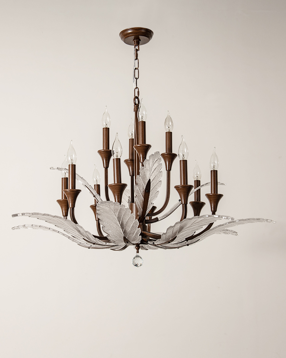 Vintage Laurel Crystal Chandelier