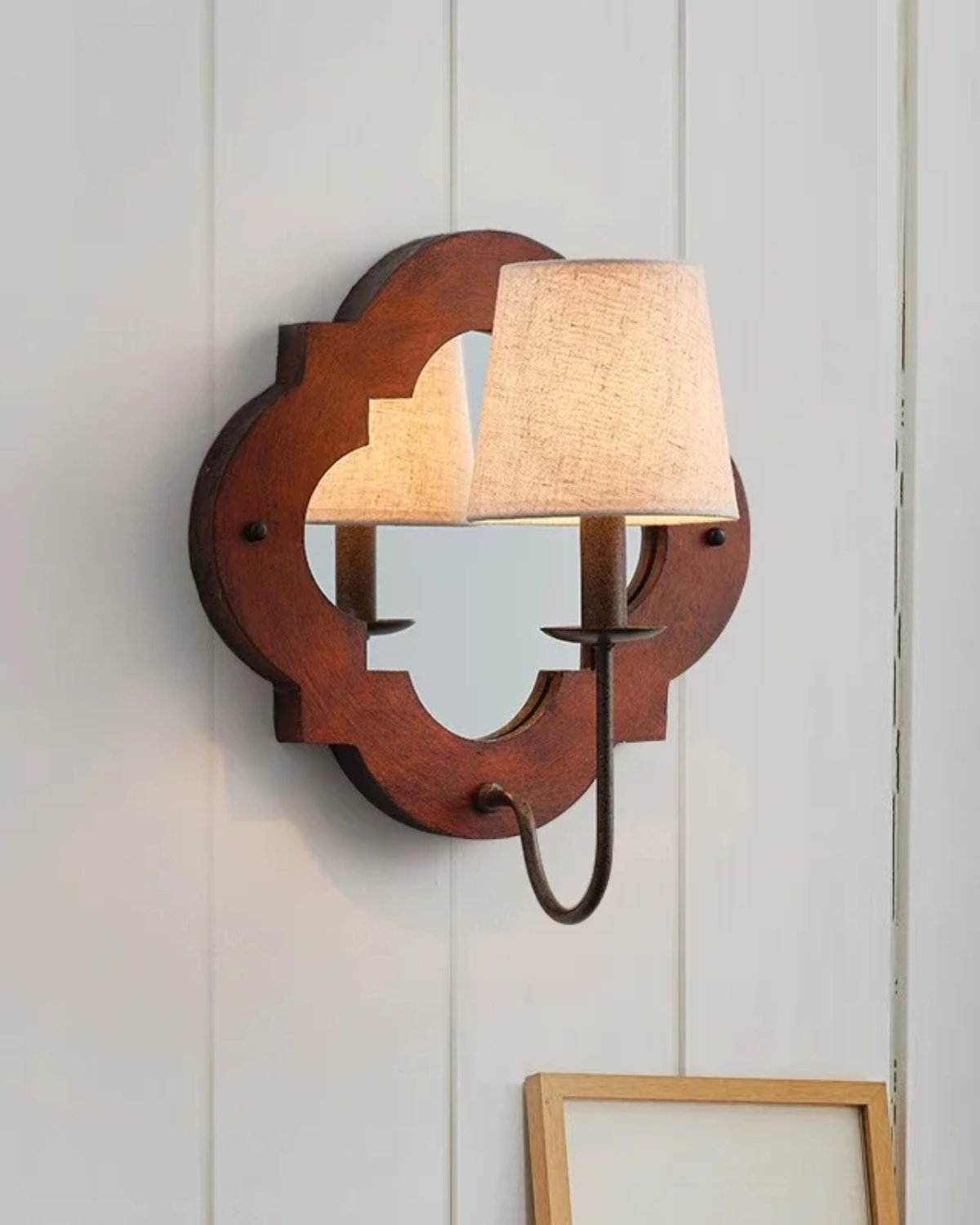 Rosette Mirror Wall Sconce
