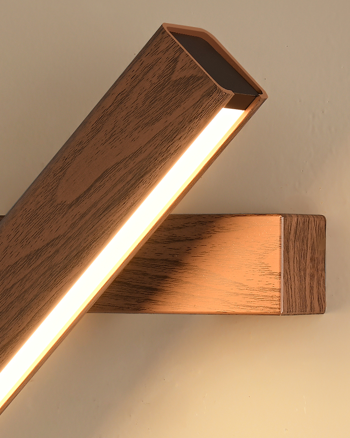 Walnut Angle LED Wall Lamp