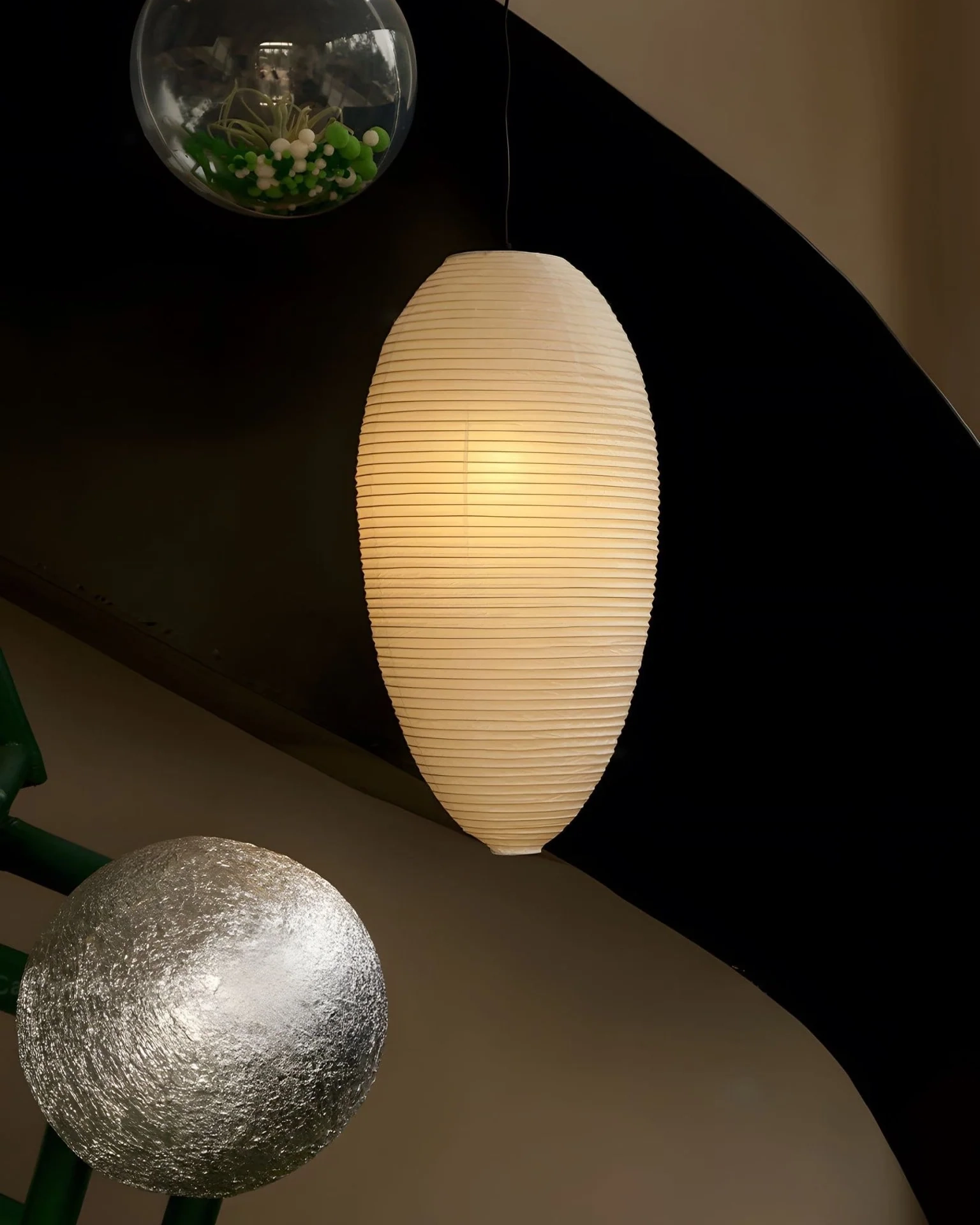 Washi Paper Chestnut Pendant Lamp