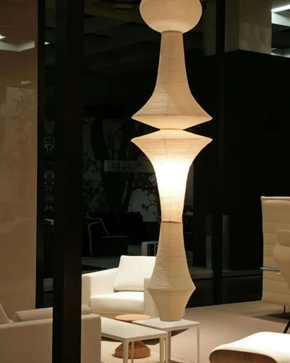 Washi Paper E Pendant Swag Light