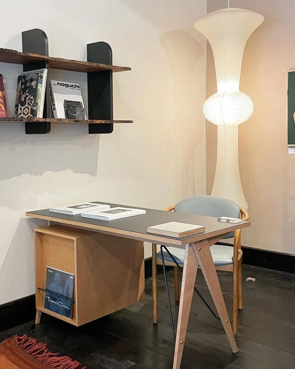 Washi Paper E Pendant Swag Light