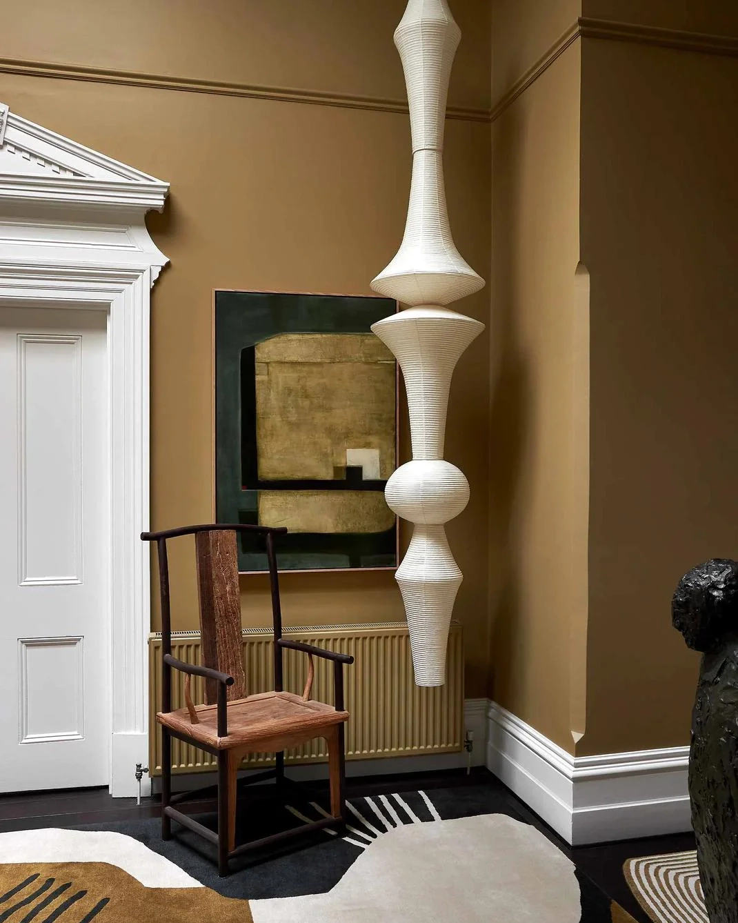 Washi Paper E Pendant Swag Light