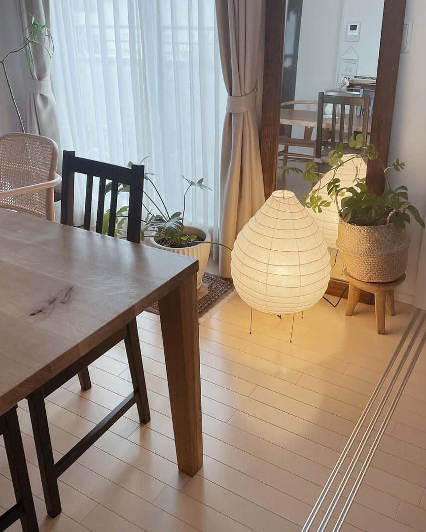 Washi Paper Lantern Table Lamp