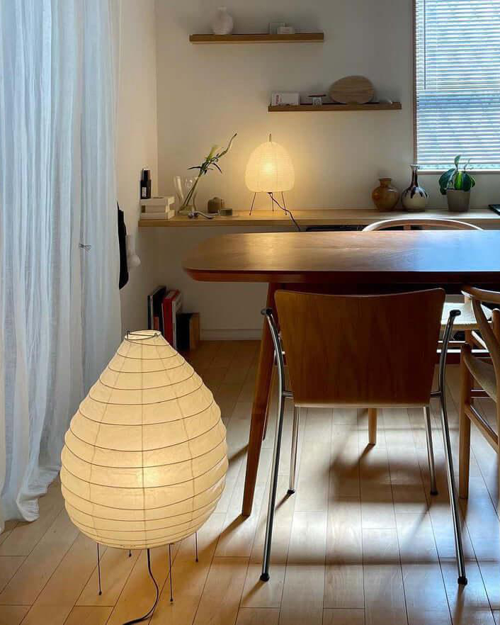 Washi Paper Lantern Table Lamp