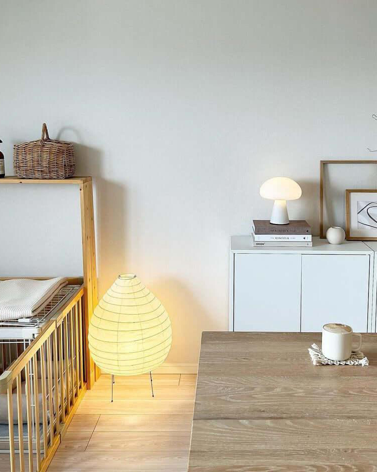 Washi Paper Lantern Table Lamp