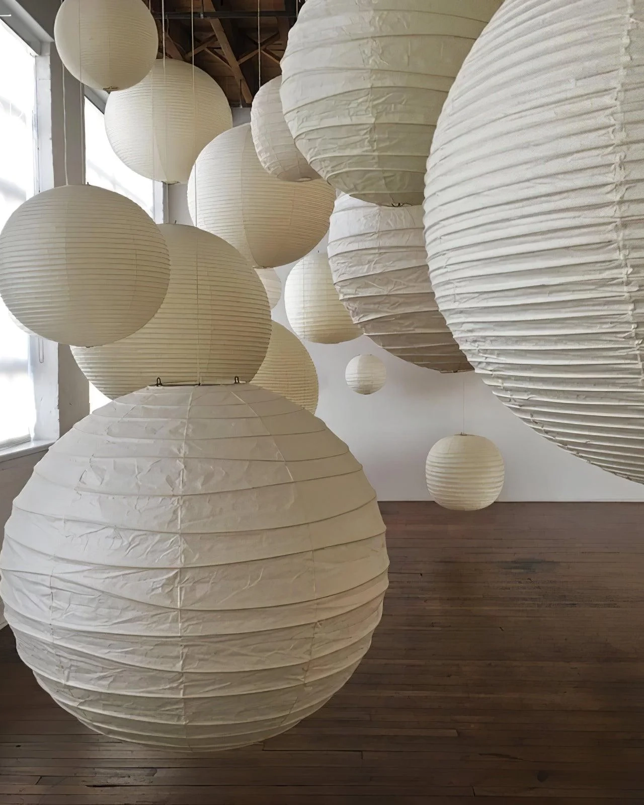 Washi Paper Pendant Swag Lamp