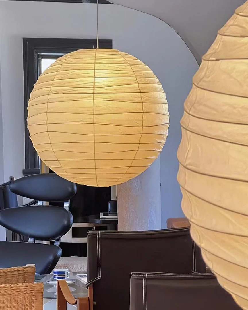 Washi Paper Pendant Swag Lamp