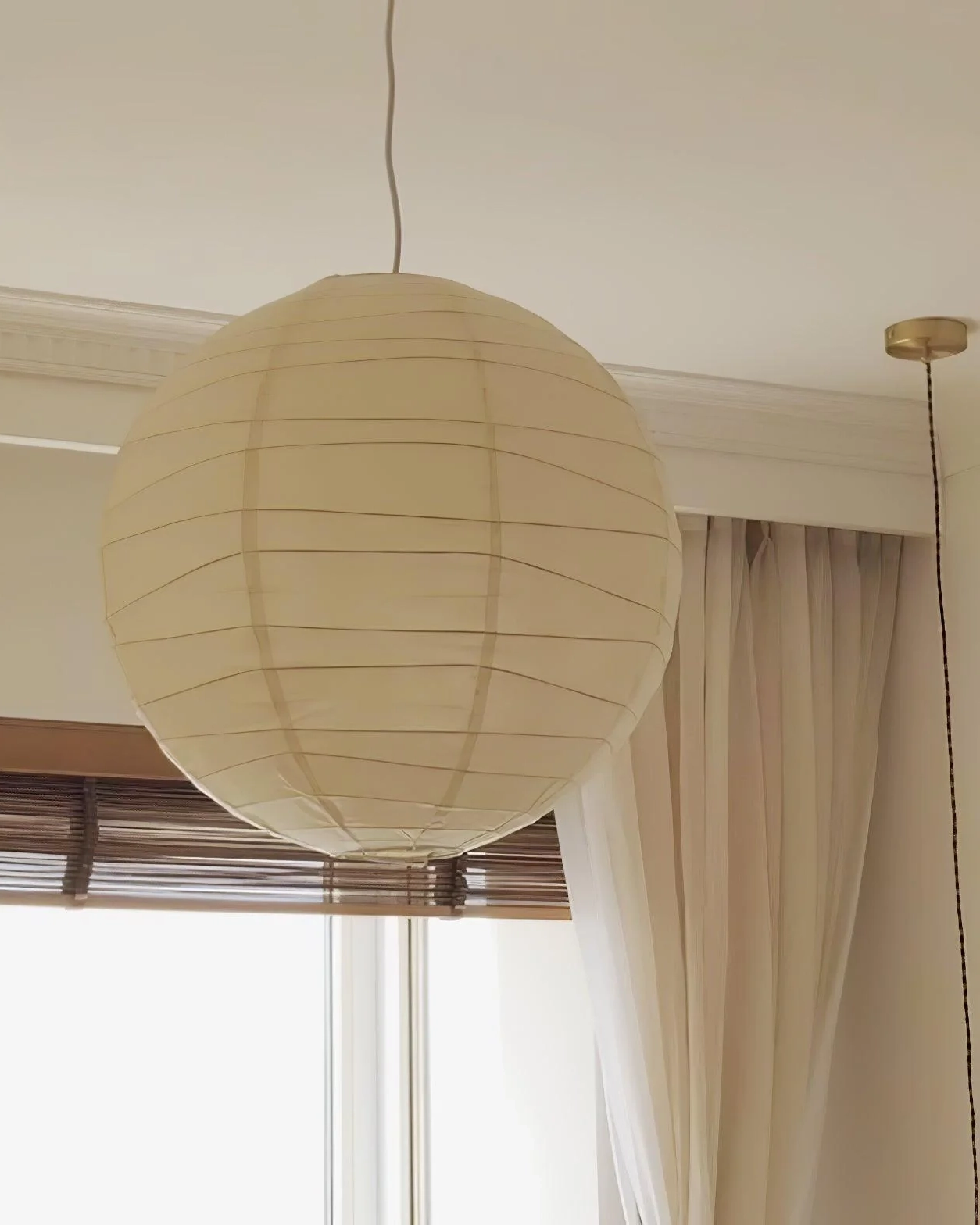 Washi Paper Pendant Swag Lamp