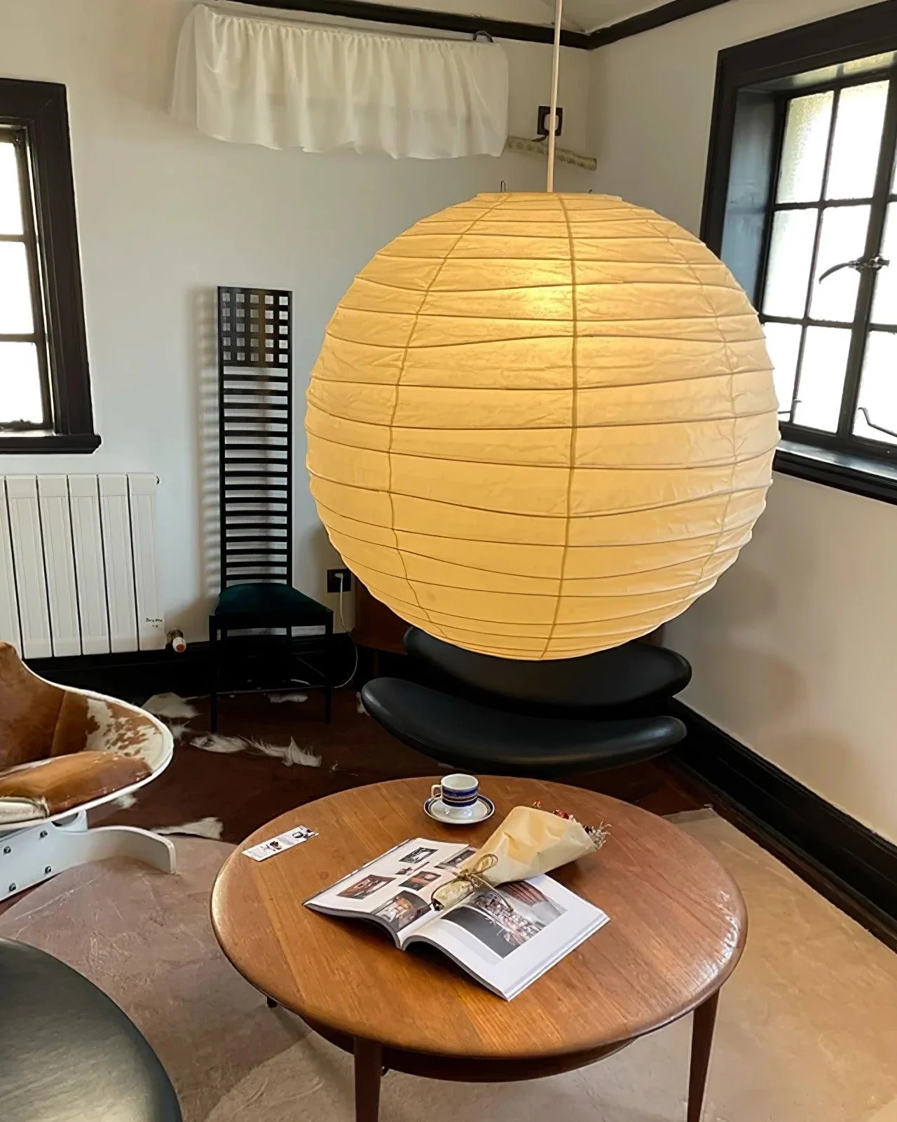 Washi Paper Pendant Swag Lamp