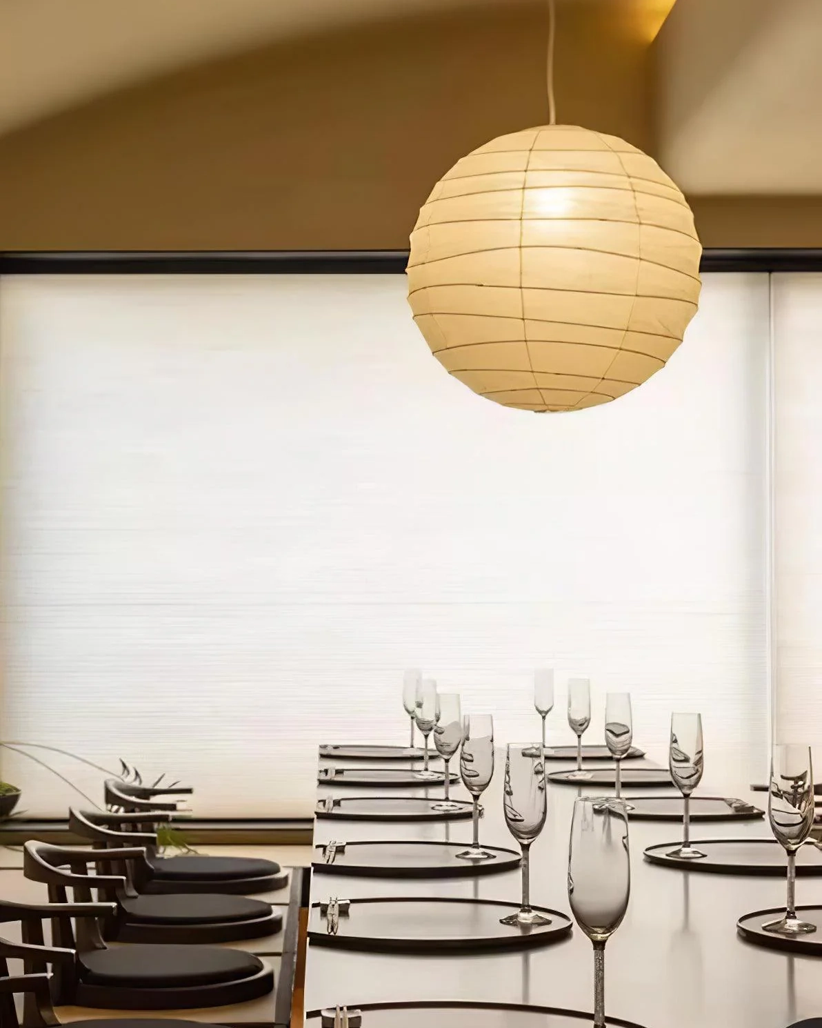 Washi Paper Pendant Swag Lamp