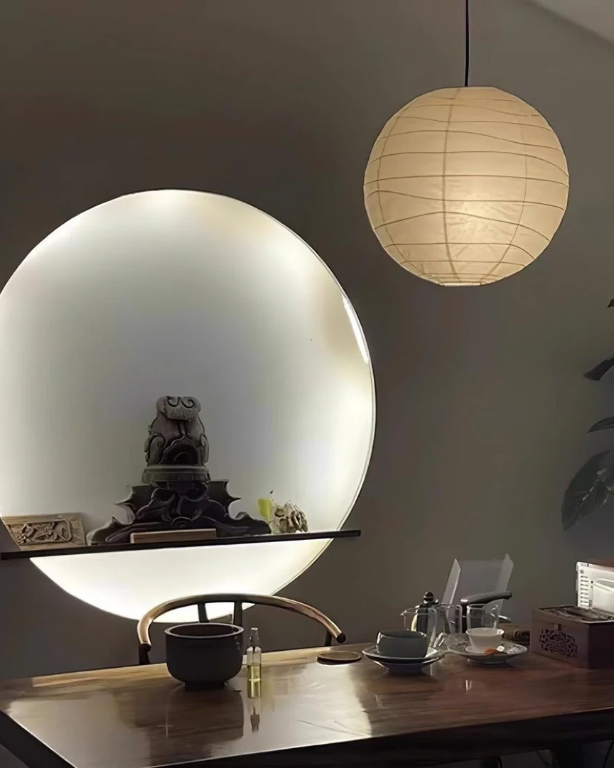 Washi Paper Pendant Swag Lamp