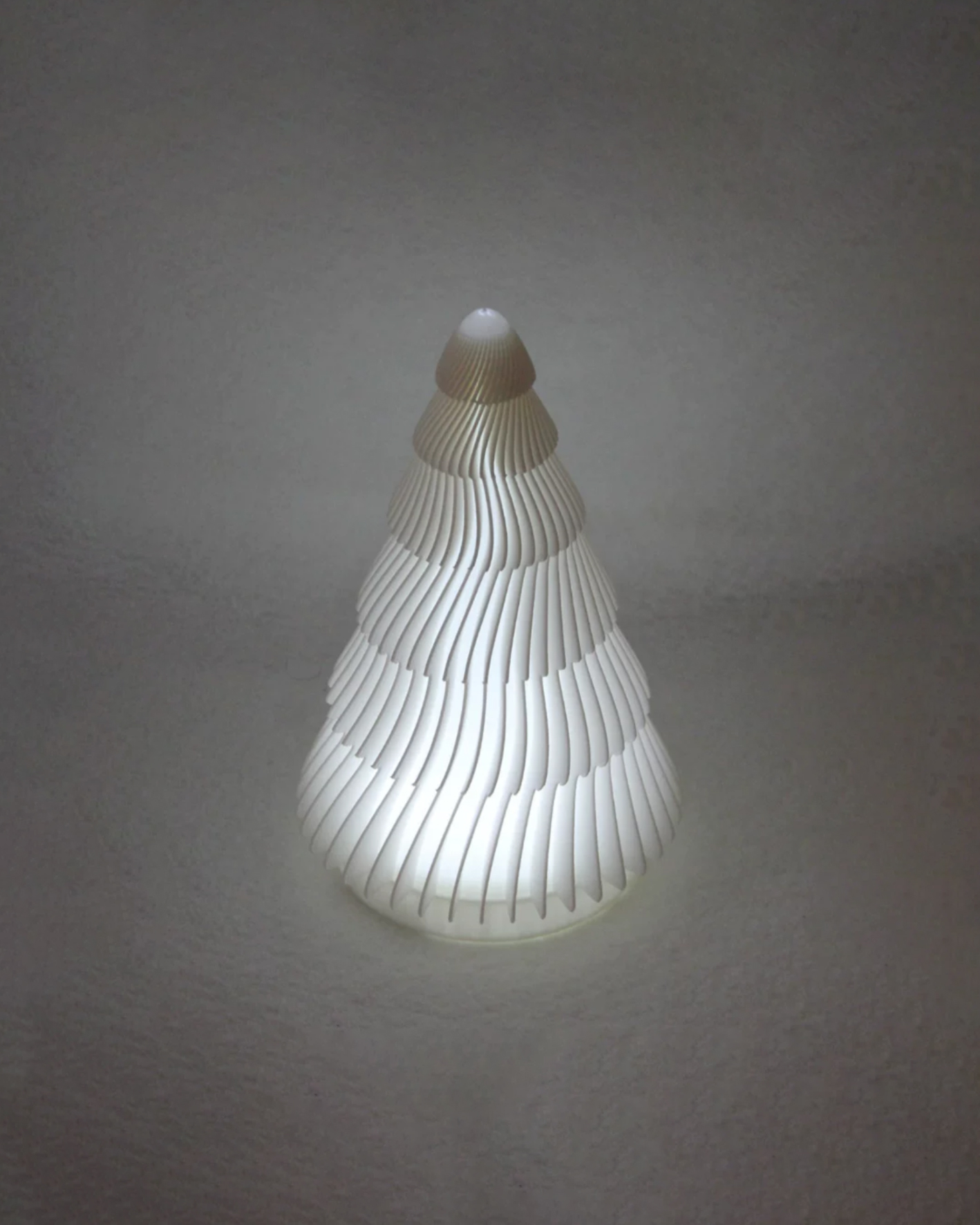 White Christmas Tree Table Lamp