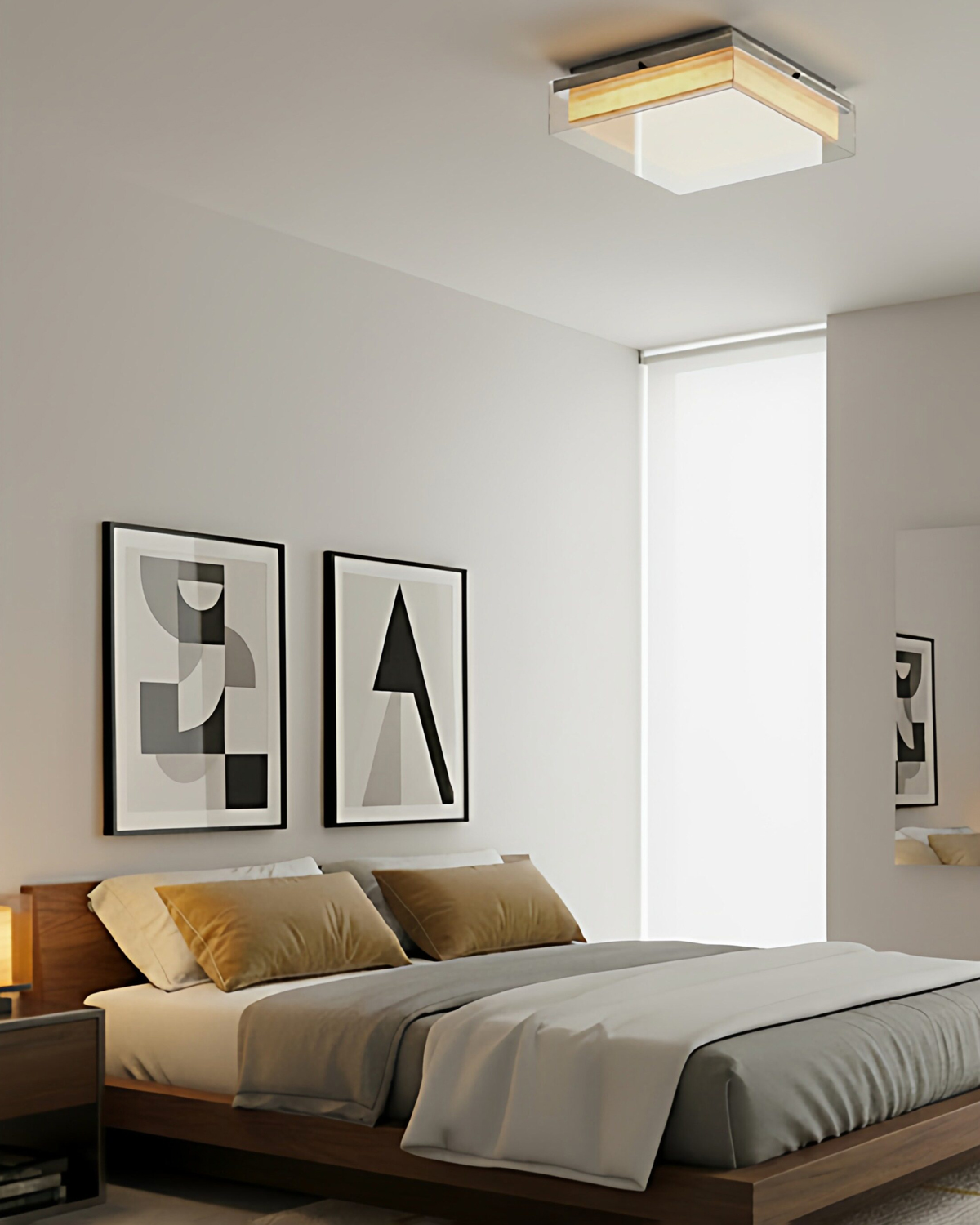 Xuan Paper Cube Ceiling Lamp