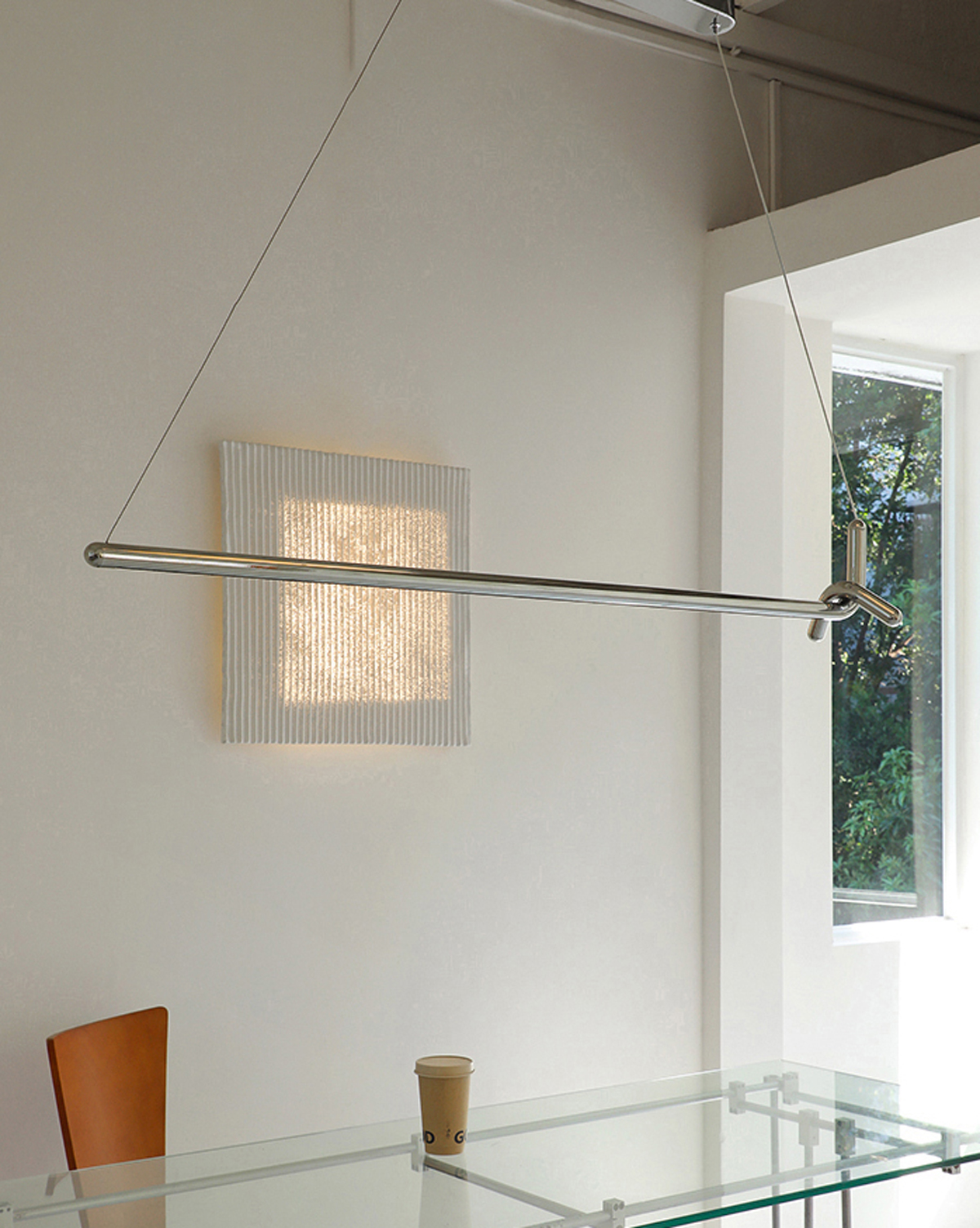 Y-Form Chrome Pendant Light