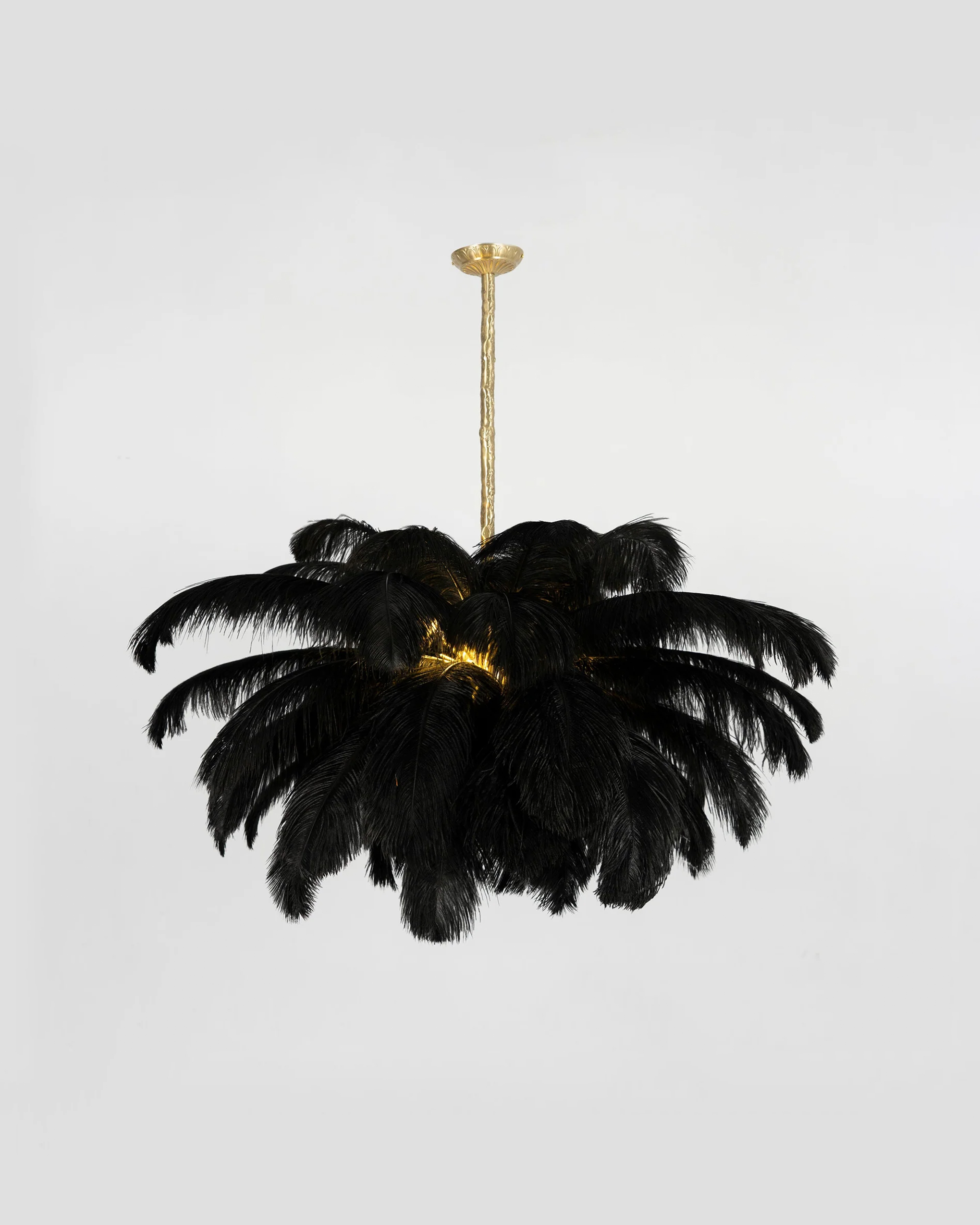 Ostrich Feather Chandelier
