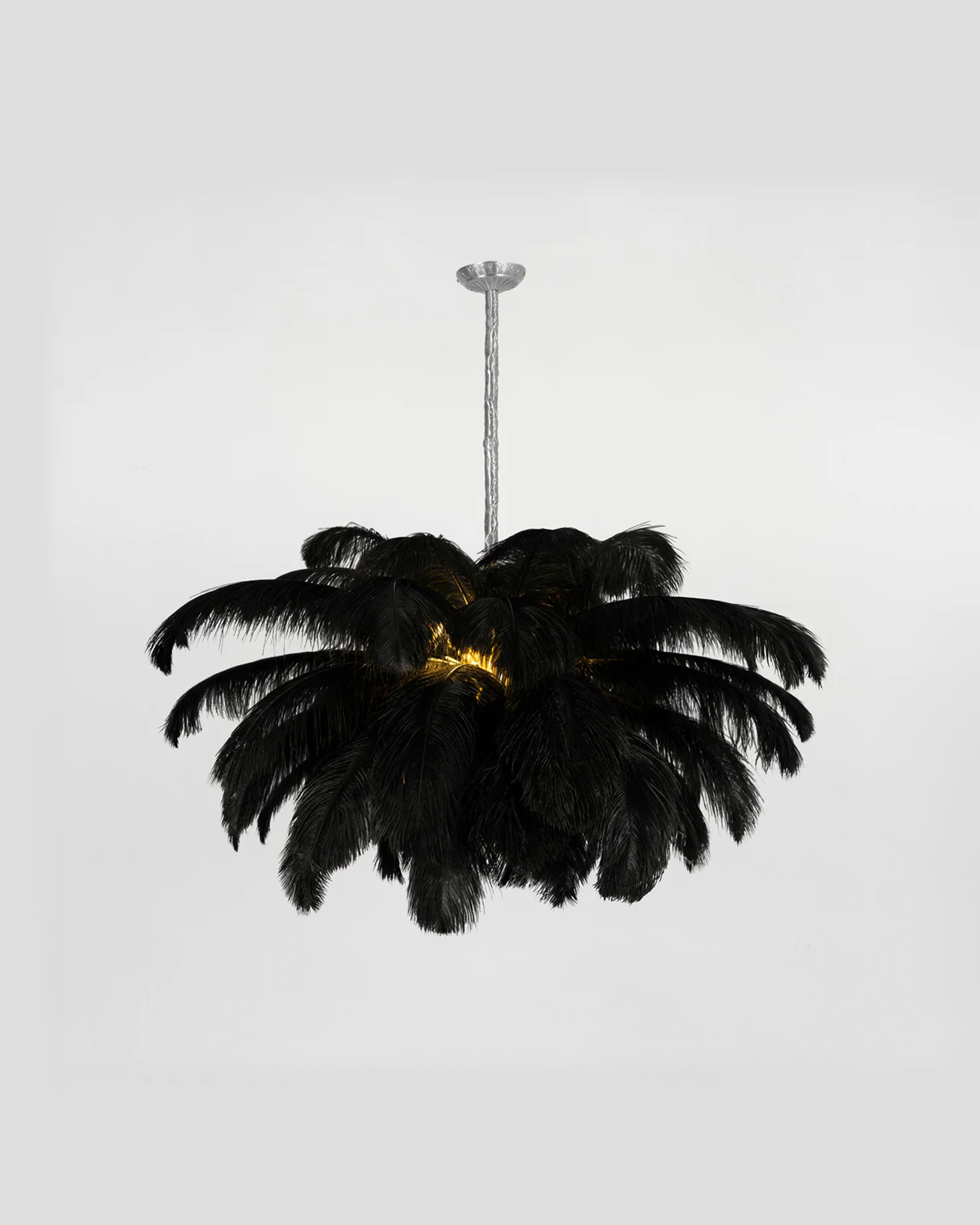 Ostrich Feather Chandelier