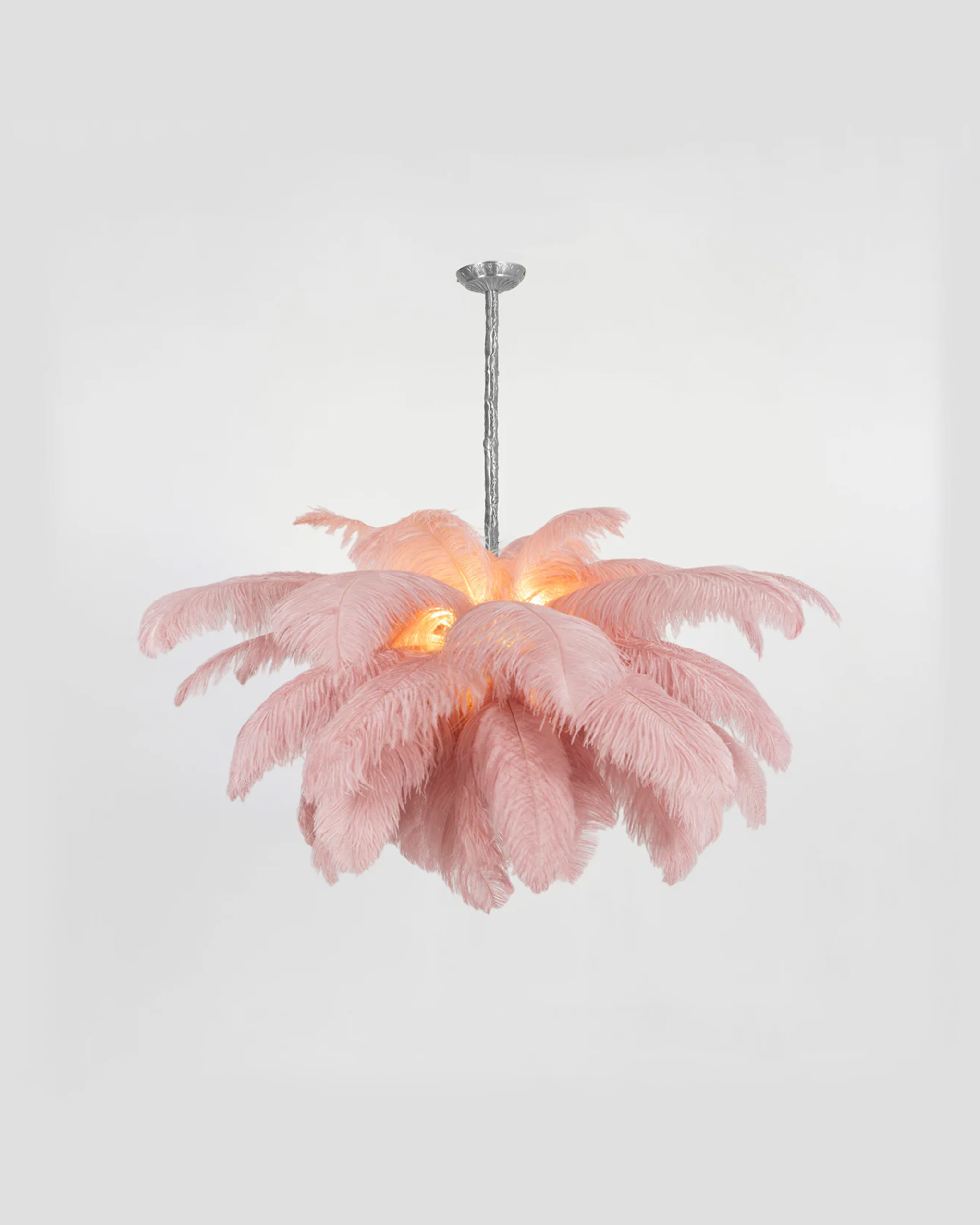 Ostrich Feather Chandelier