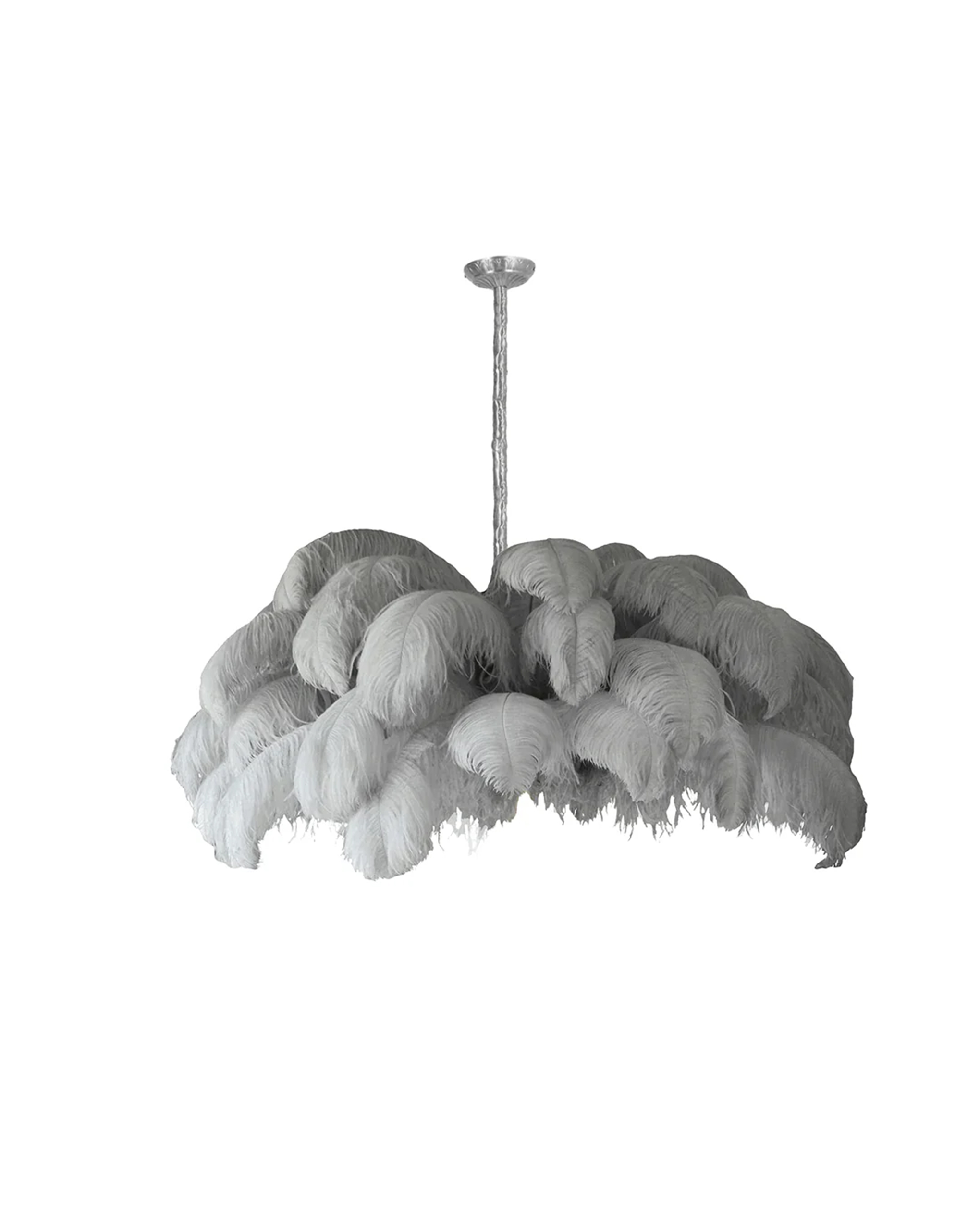 Ostrich Feather Chandelier