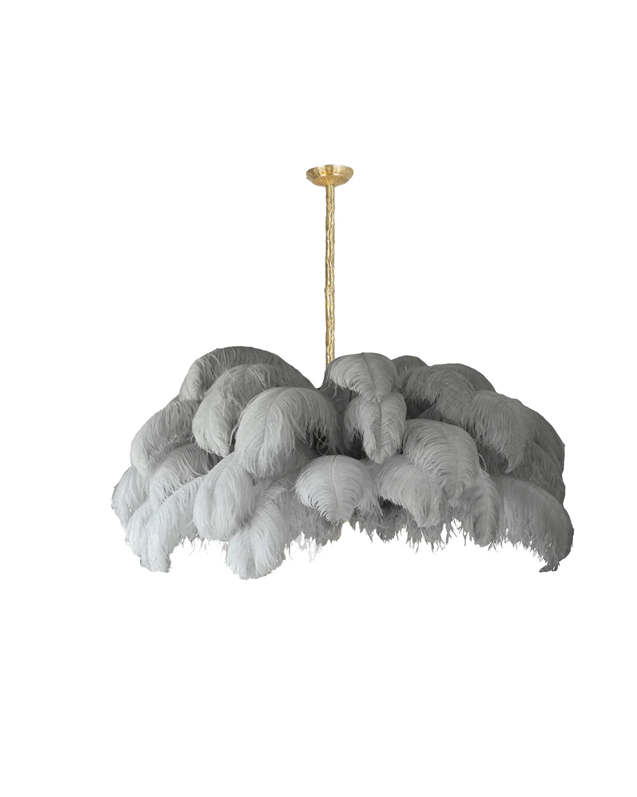 Ostrich Feather Chandelier