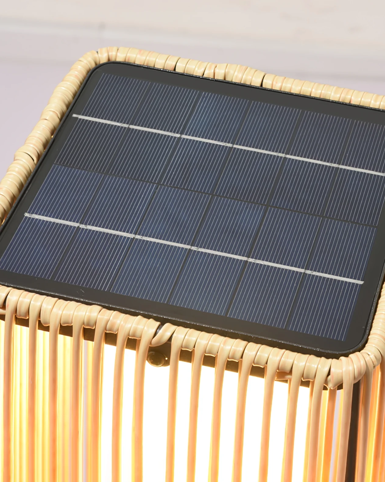 Plastic Rattan Outdoor Post Light