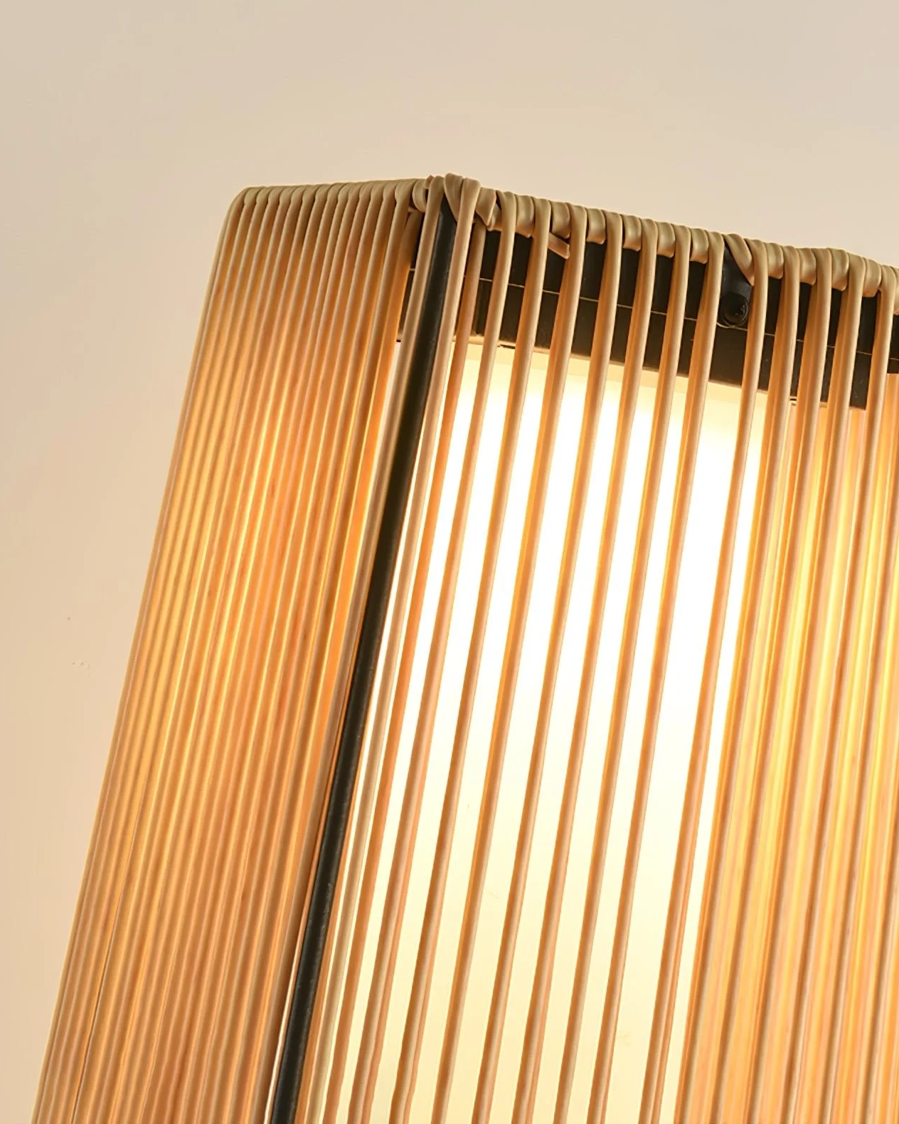 Plastic Rattan Outdoor Post Light