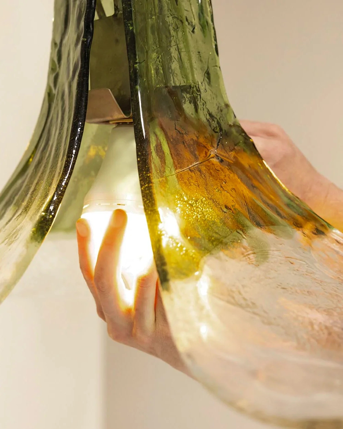 Murano Glass Flower Pendant Lamp