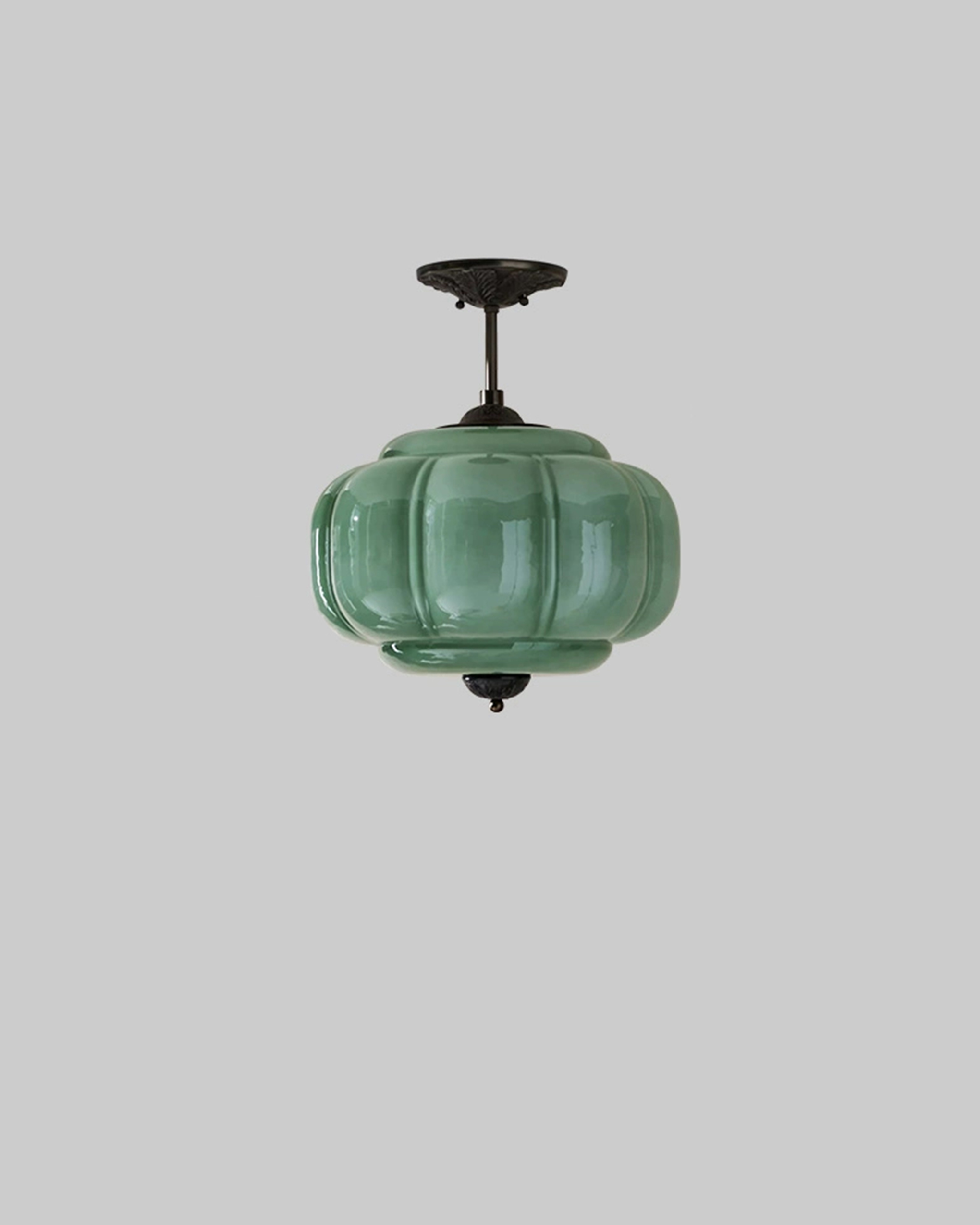 Murano Pumpkin Glass Pendant Lamp