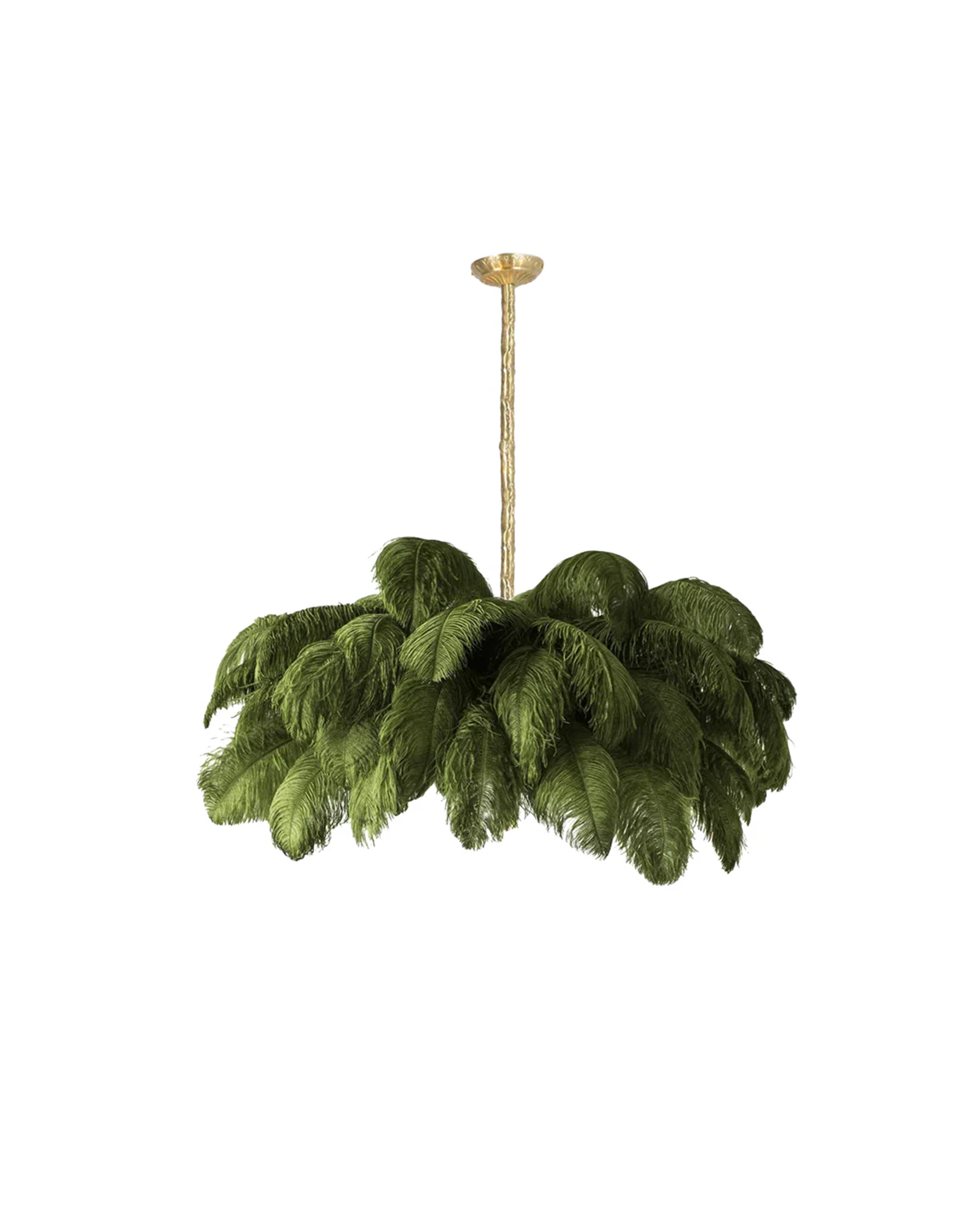 Ostrich Feather Chandelier