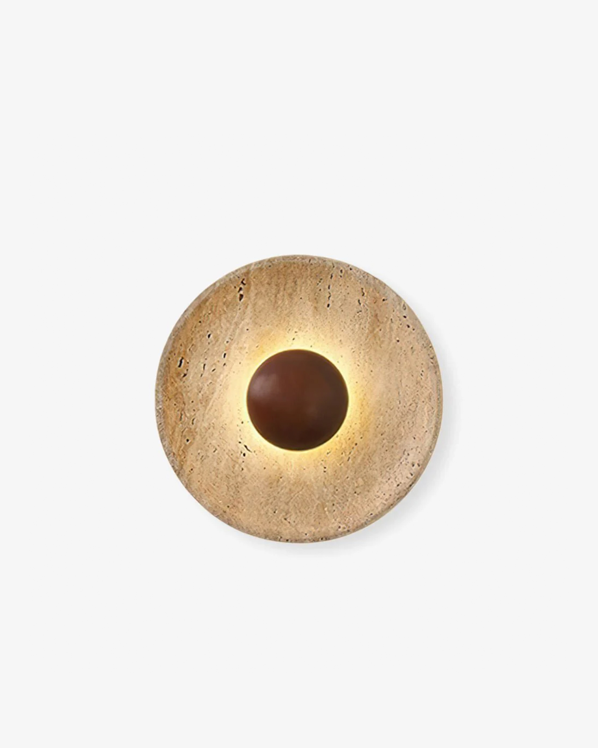 Halo Travertine Wall Light