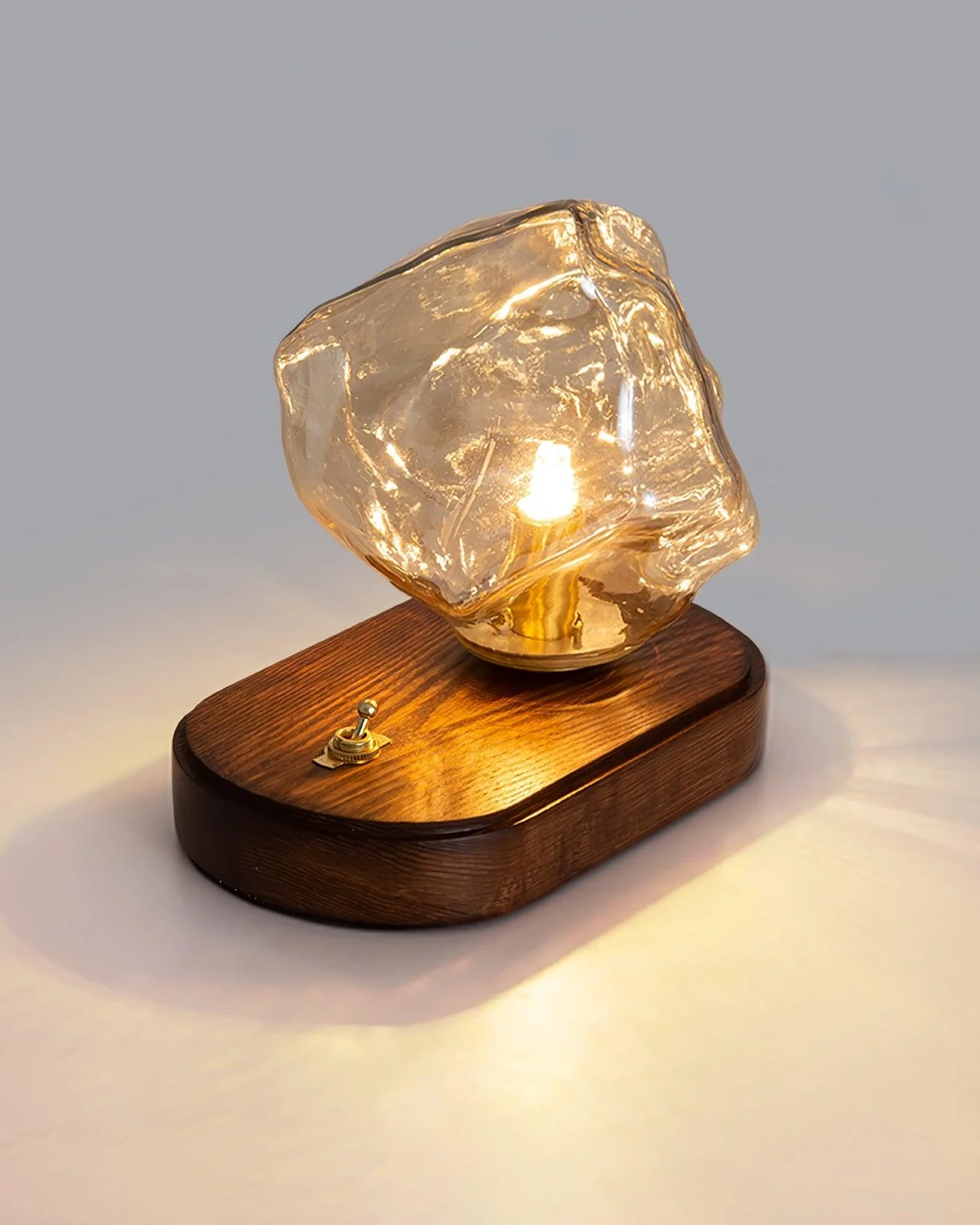 Ice Stone Glass Table Lamp