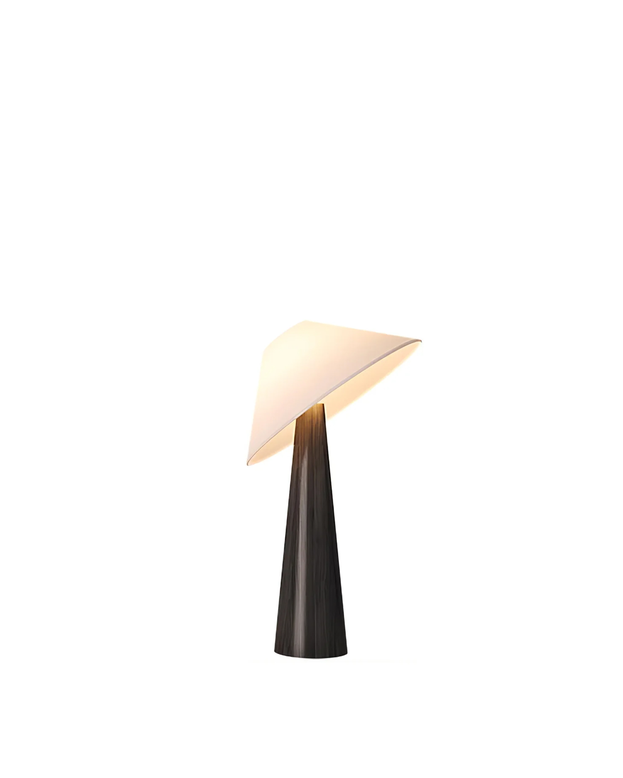 Tilt Hat Wooden Table Lamp