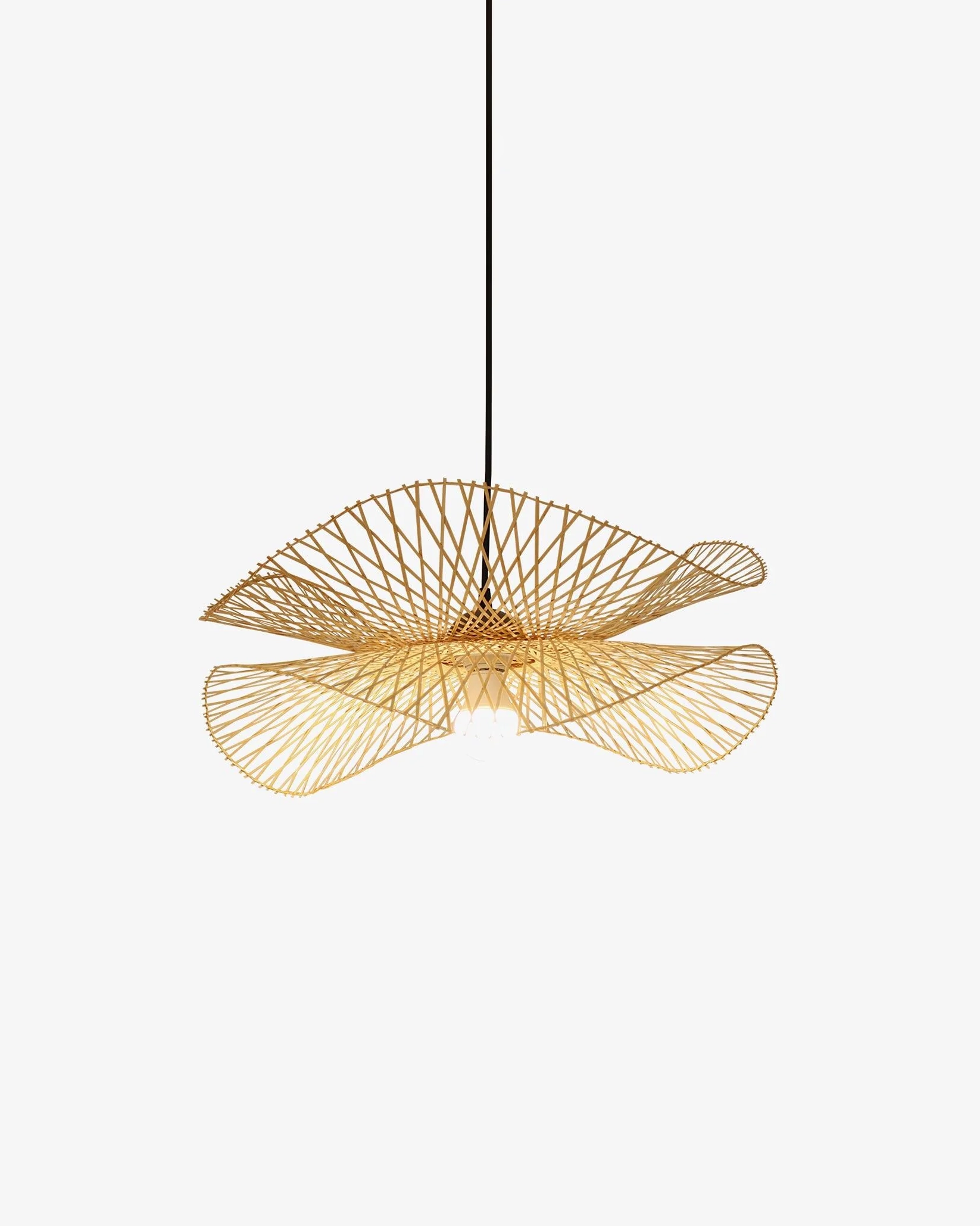 Bamboo Frame Pendant Lamp
