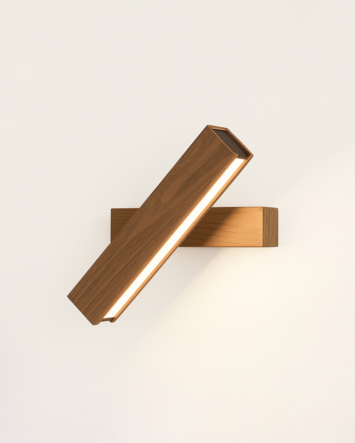 Walnut Angle LED Wall Lamp