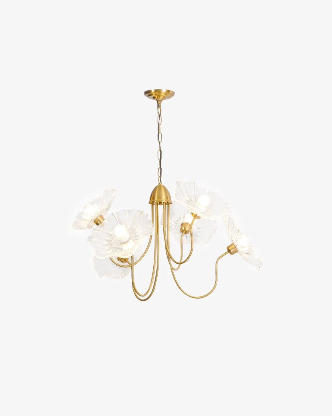 Lotus Leaf Glass Chandelier