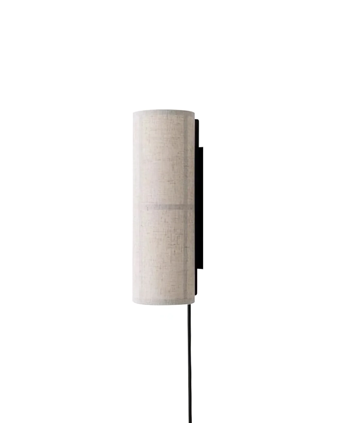 Cylinder Fabric Plug-in Wall Lamp