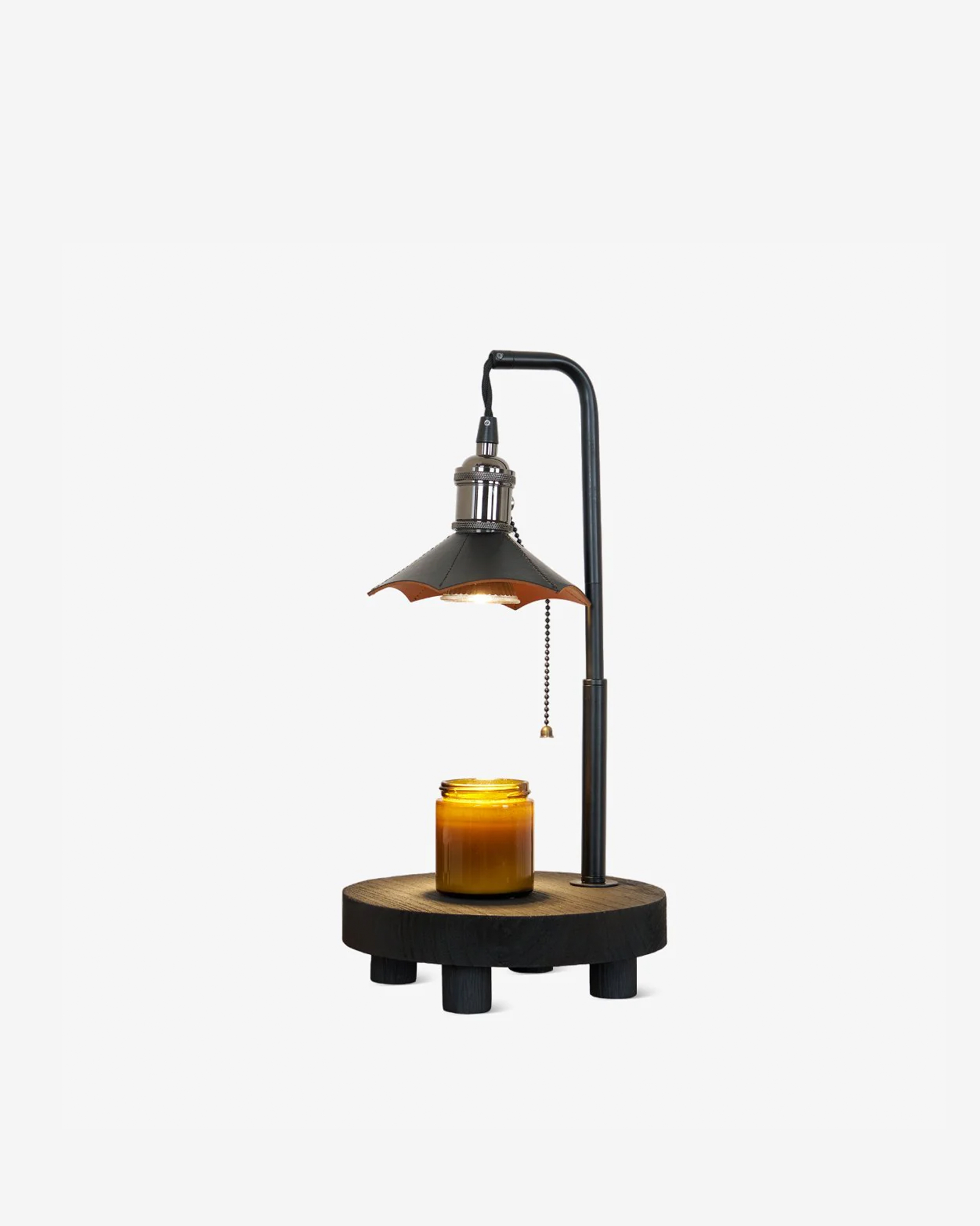 Cordero Wooden Stool Table Lamp