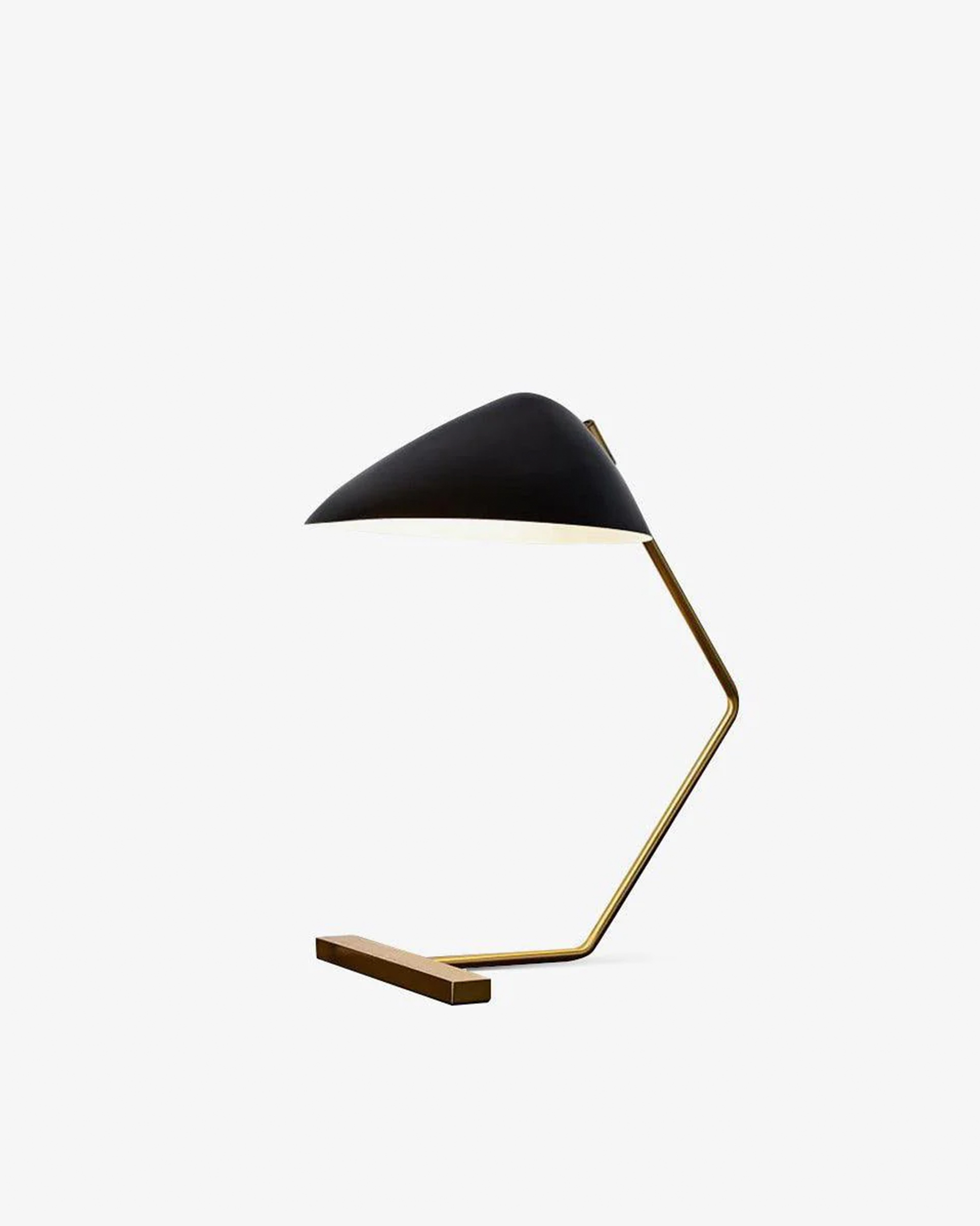 Curvilinear Mid-Century Table Lamp