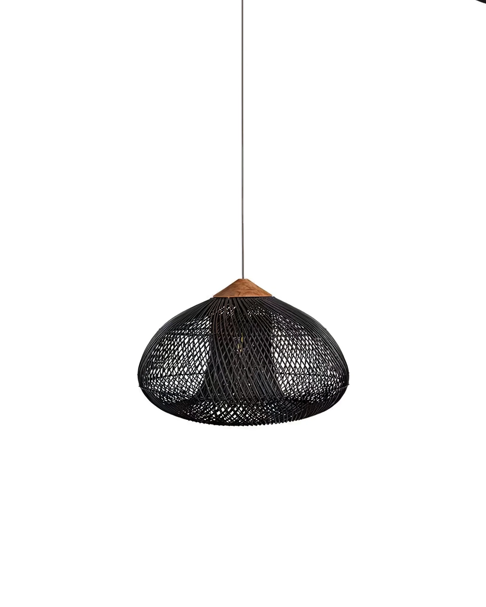 Braided Rattan Pendant Lamp
